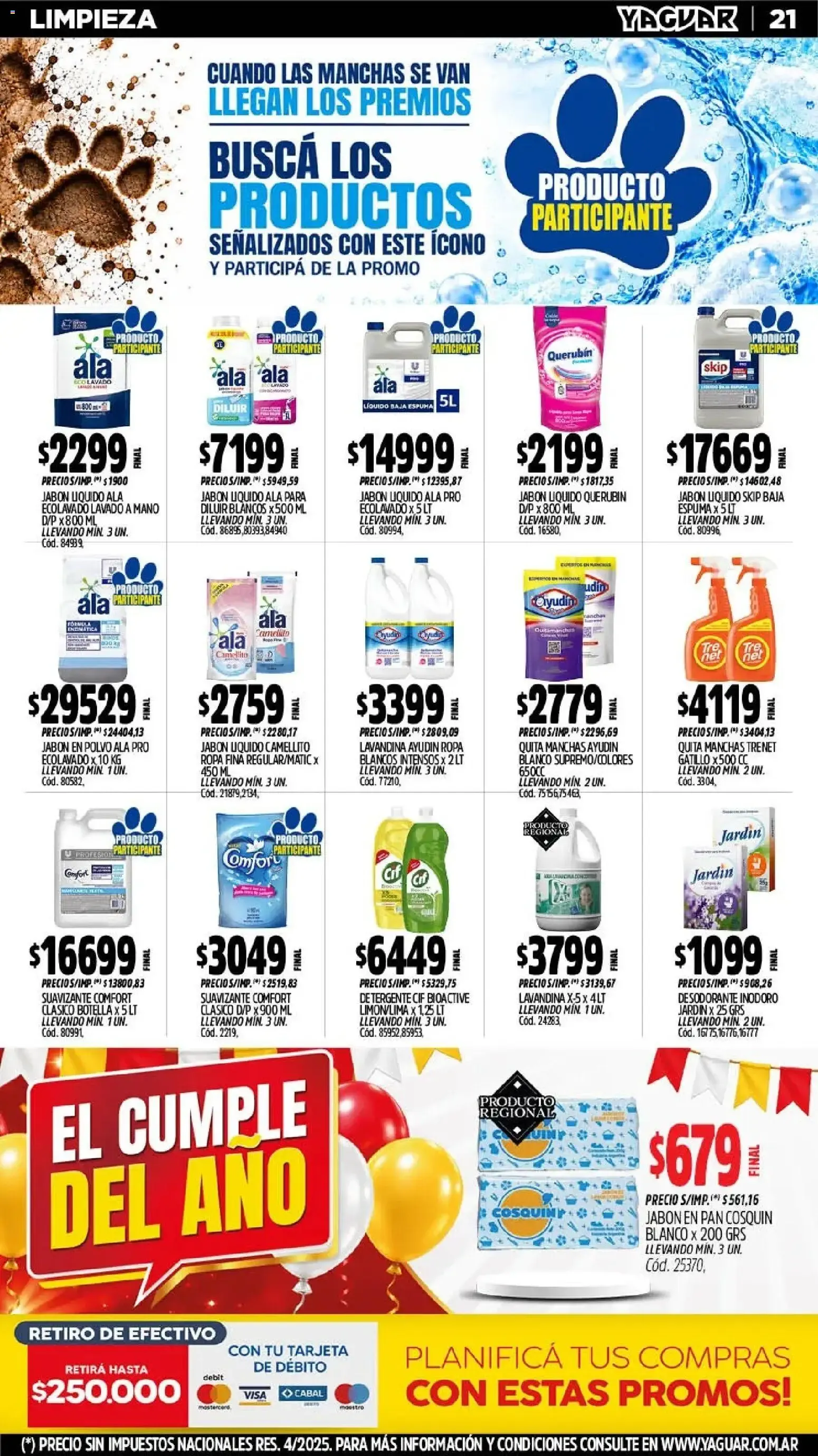 Ofertas de Yaguar - Oferta Semanal Jujuy del 05/10/2026 - 11/10/2026 5 de octubre al 11 de octubre 2026 - Página 19 del catálogo