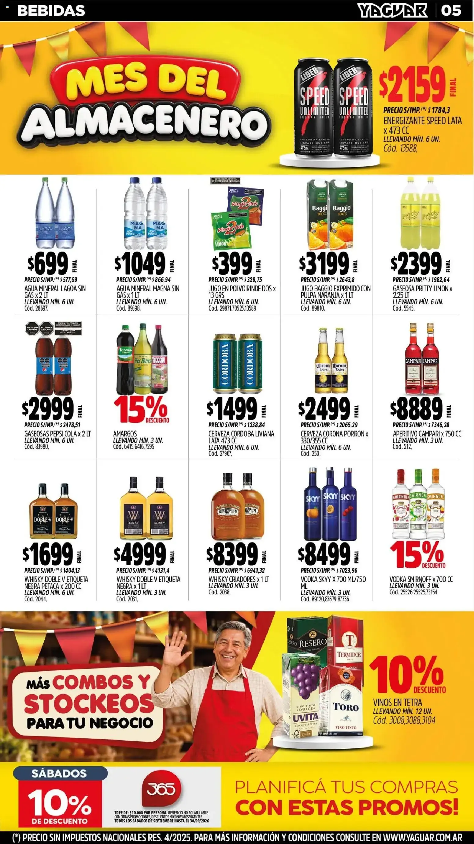 Ofertas de Mayorista Yaguar - Mes del Almacenero 31 de agosto al 6 de septiembre 2026 - Página 5 del catálogo