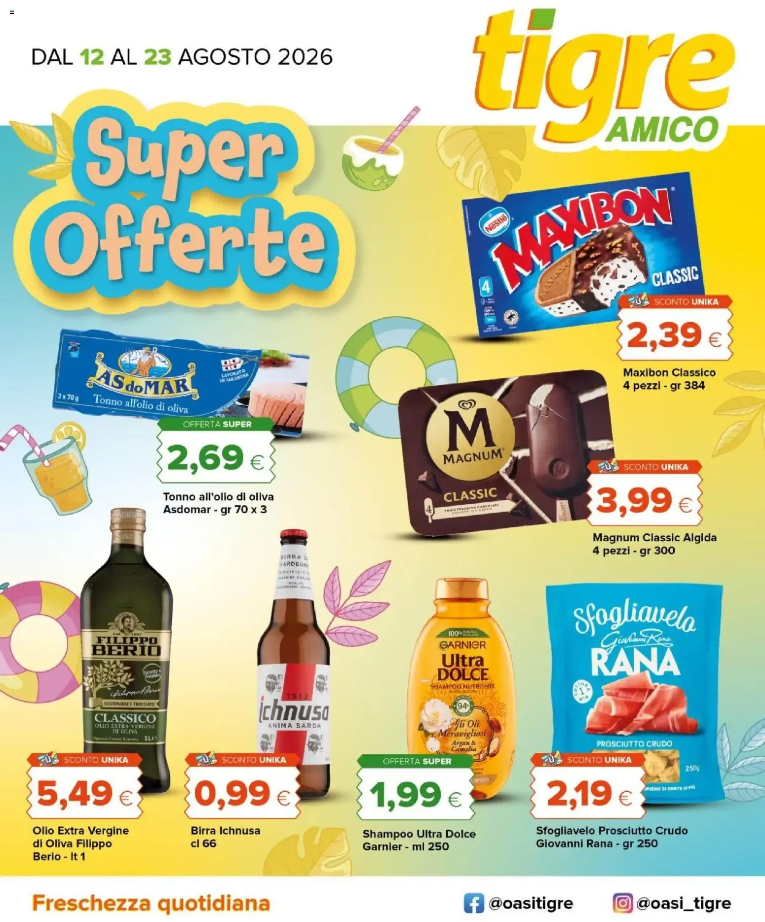 Nuovo Tigre volantino Amico dal 12/08/2026 > offerte anteprima 🛍️ da 12 agosto a 23 agosto di 2026 - Pagina del volantino 1