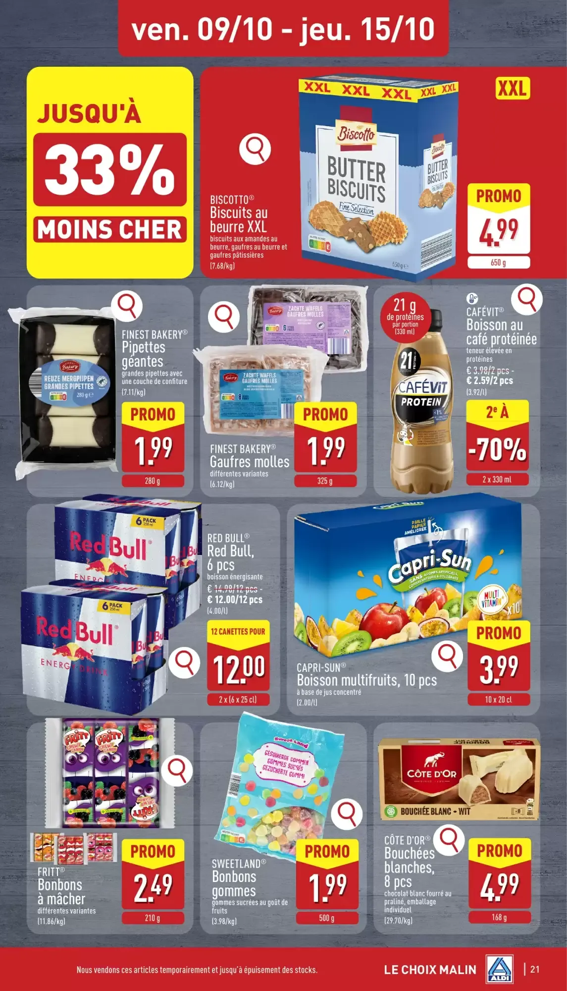 ALDI Dépliant du lun. 05/10 au sam. 10/10 inclus van 5 oktober tot 10 oktober 2026 - folder pagina 21