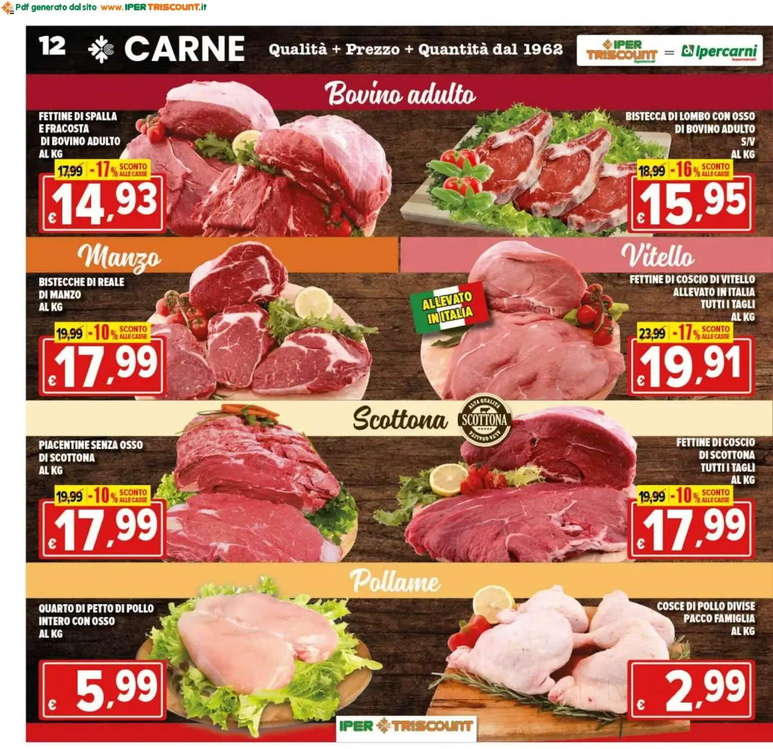 Ipertriscount volantino dal 10/06/2026 - online Offerte da 10 giugno a 18 giugno di 2026 - Pagina del volantino 12