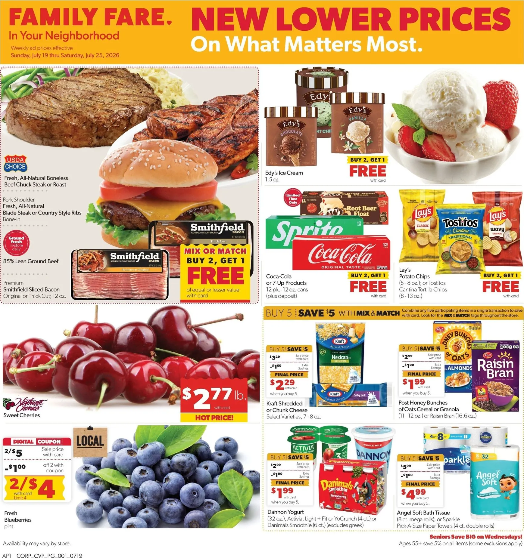 Current Family Fare leaflet valid from Sunday 07/19/2026 to Saturday 07/25/2026