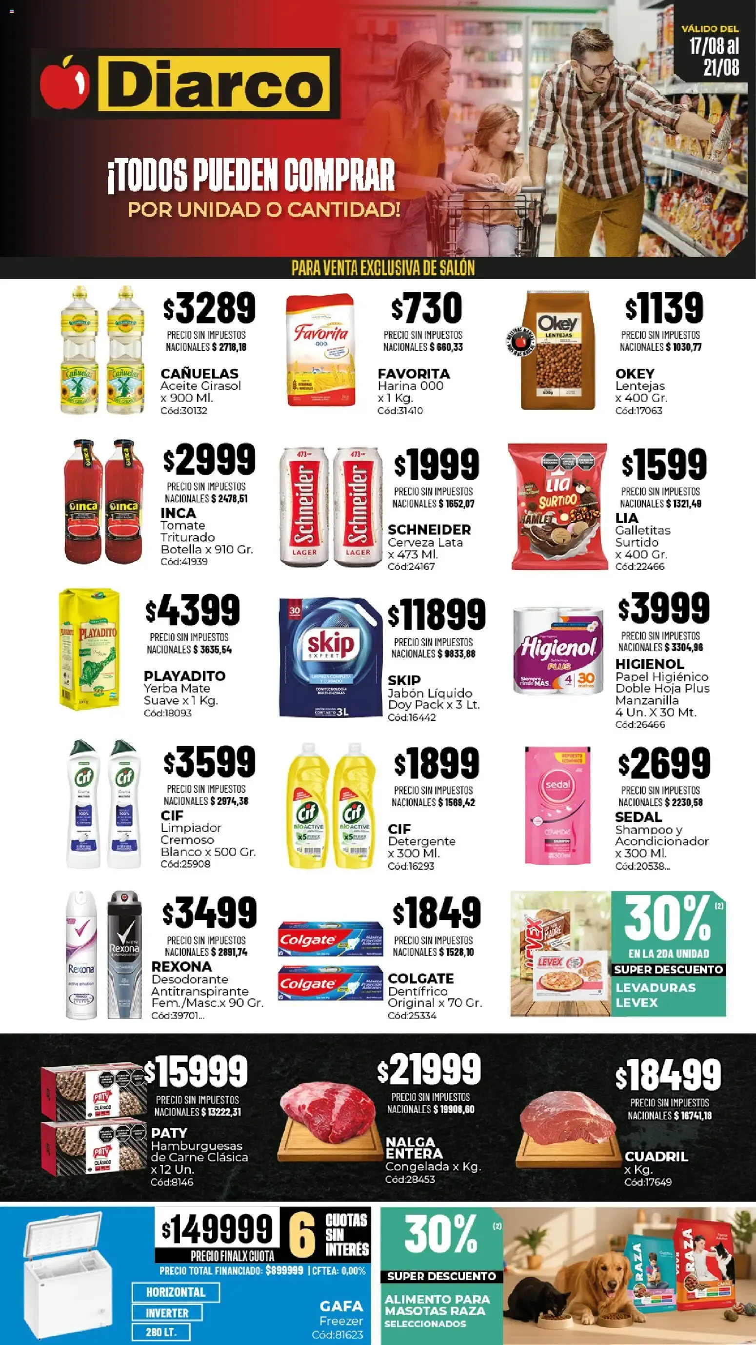 Ofertas de Diarco ofertas del 17/08 al 21/08 17 de agosto al 21 de agosto 2026 - Página 1 del catálogo