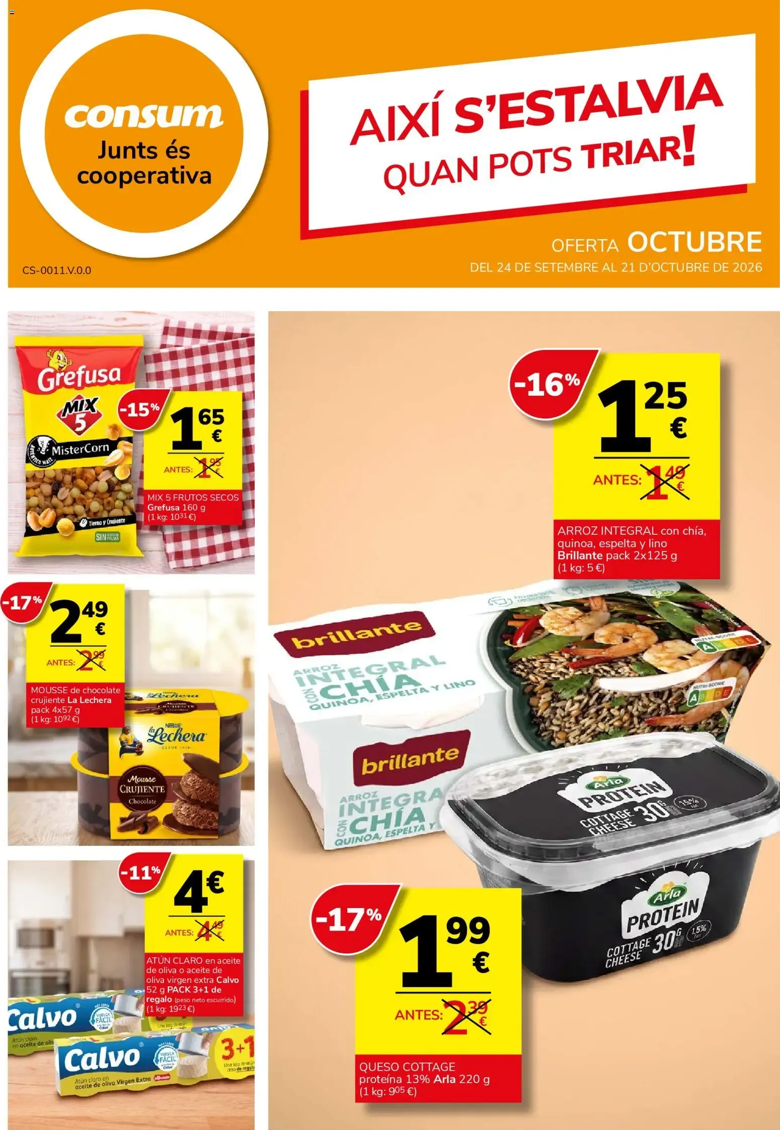 Catálogo de Consum folleto 24/09/2026 - 21/10/2026 24 de septiembre al 21 de octubre 2026 - Página 1