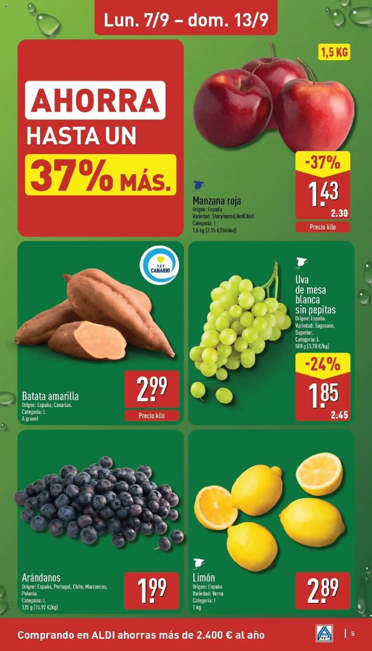 Catálogo de Aldi folleto Canarias del 07/09/2026 | Catálogo 7 de septiembre al 13 de septiembre 2026 - Página 5