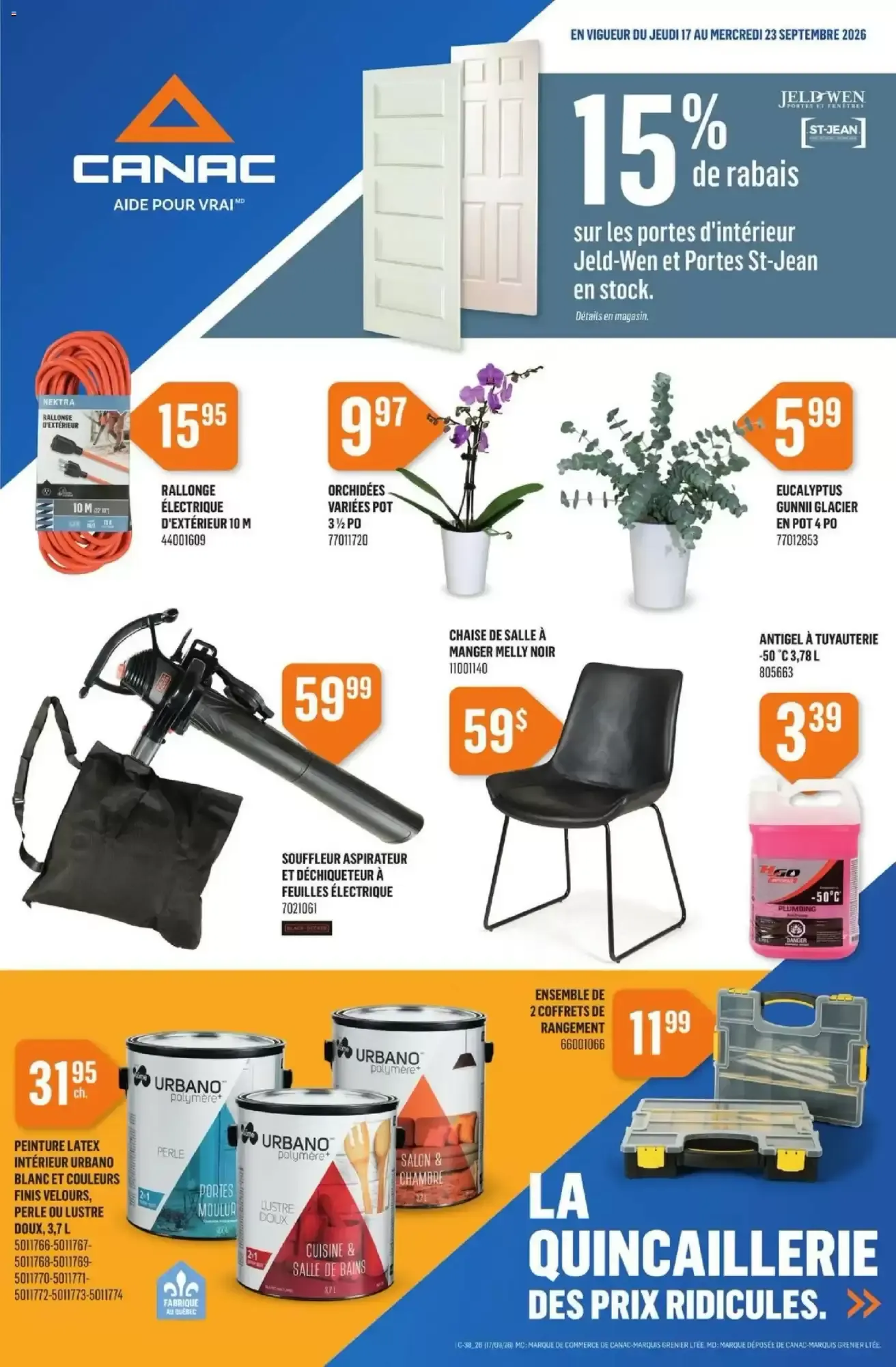 Canac flyer week 38 from September 17 to September 23 2026 - flyer page 1