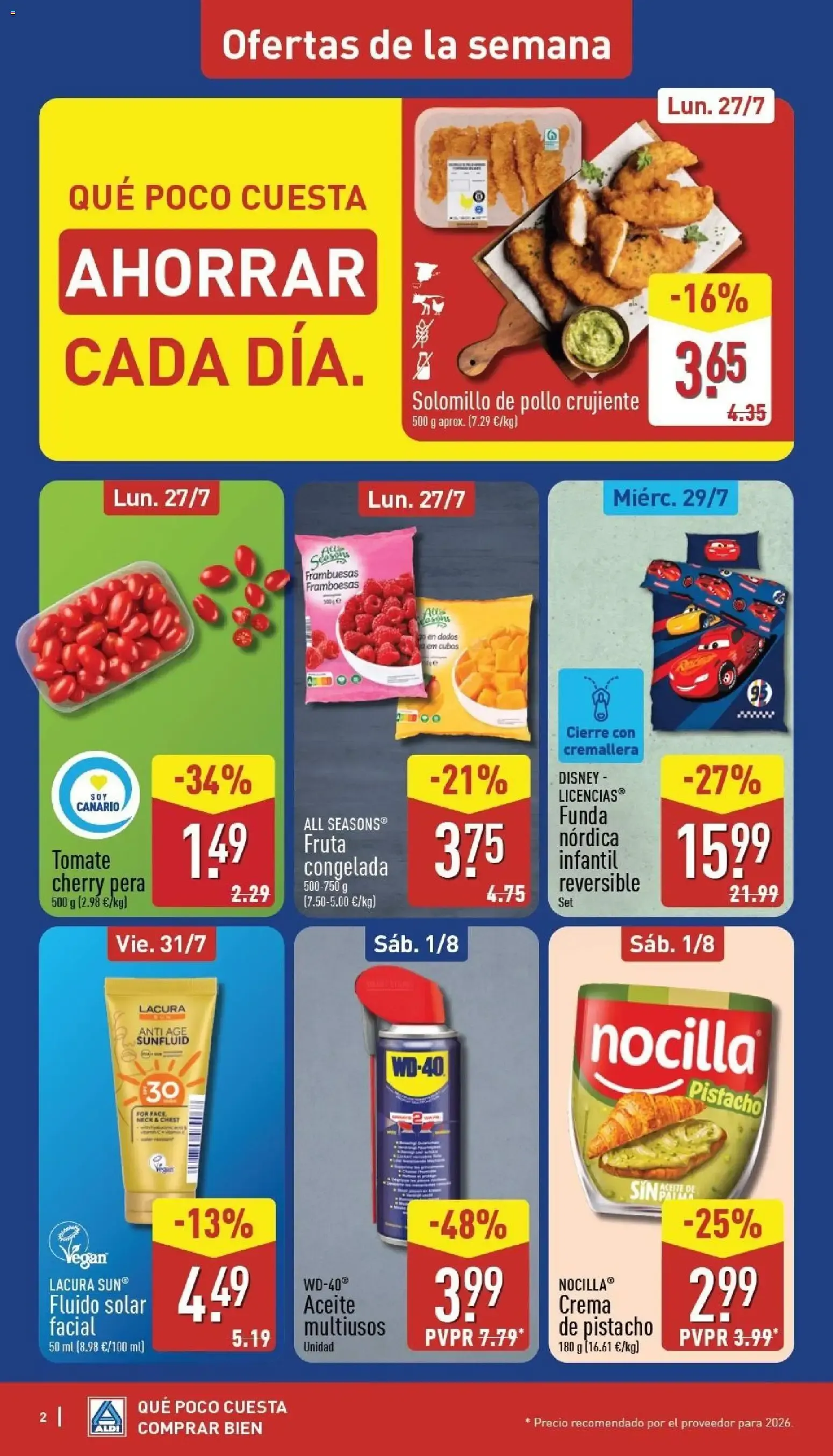 Catálogo de Aldi: Frescura a precios para tirarse a la piscina 27 de julio al 2 de agosto 2026 - Página 2
