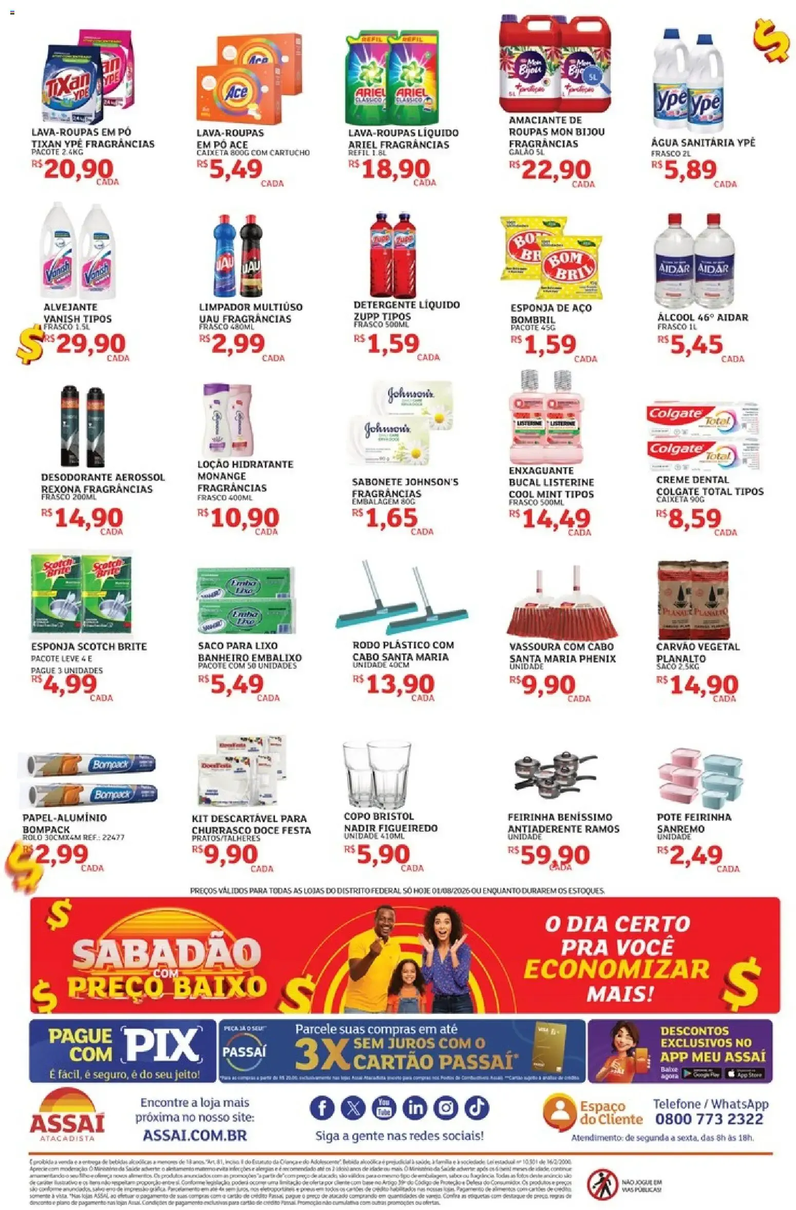 Encarte de Assaí Atacadista ofertas - DF de 01/08/2026 | Promoções Online 1 de agosto até 1 de agosto 2026 - Pagina 4