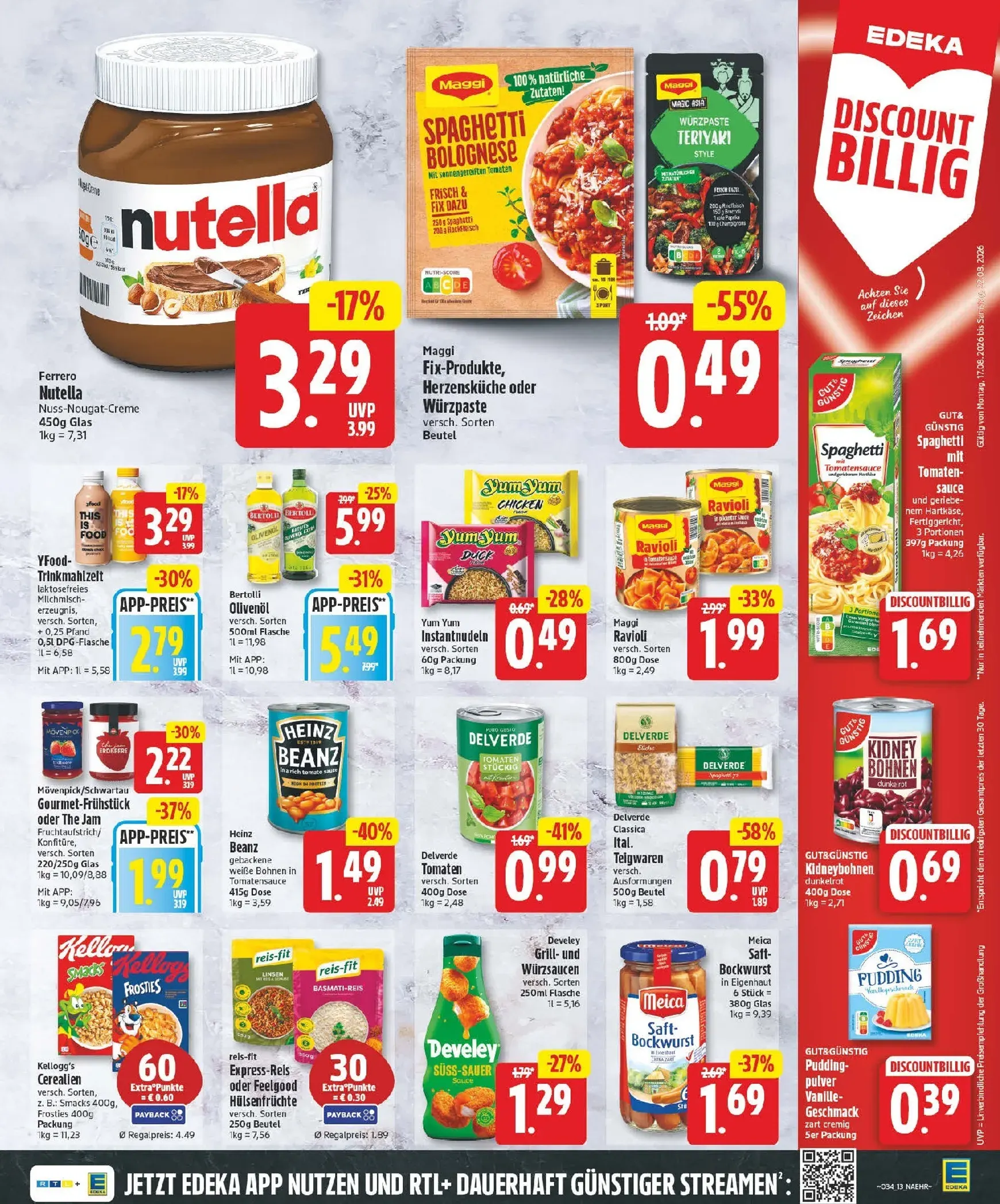 Edeka Prospekt nächste Woche – von Montag 17.08.2026 bis Samstag 22.08.2026 von 17. August bis 22. August 2026 - Prospekt seite 13