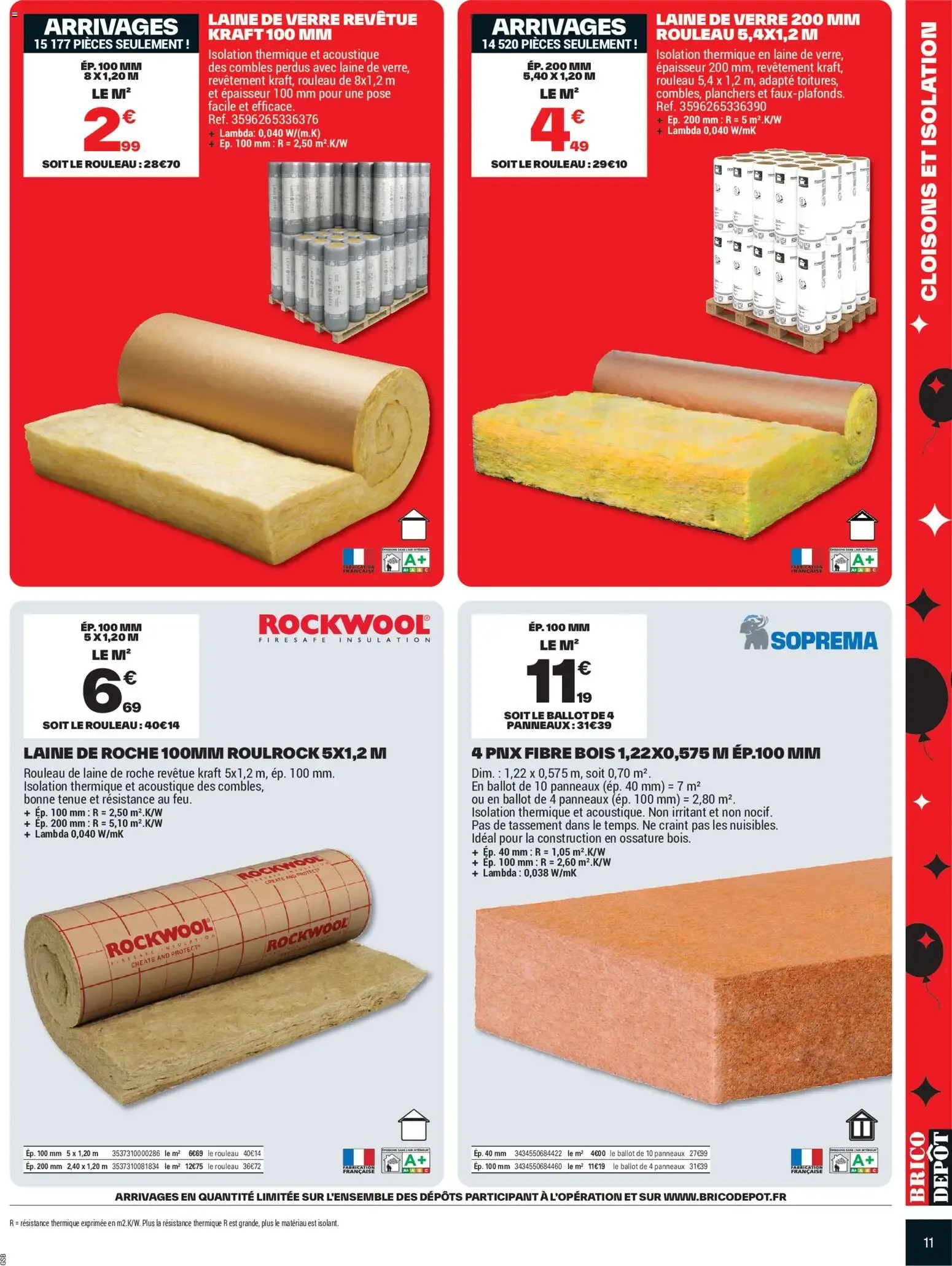 Brico Dépôt - l'anniv à prix dépôt à partir du 16/10/2026 - promo en ligne du 16 octobre au 29 octobre 2026 - Catalogue page 11