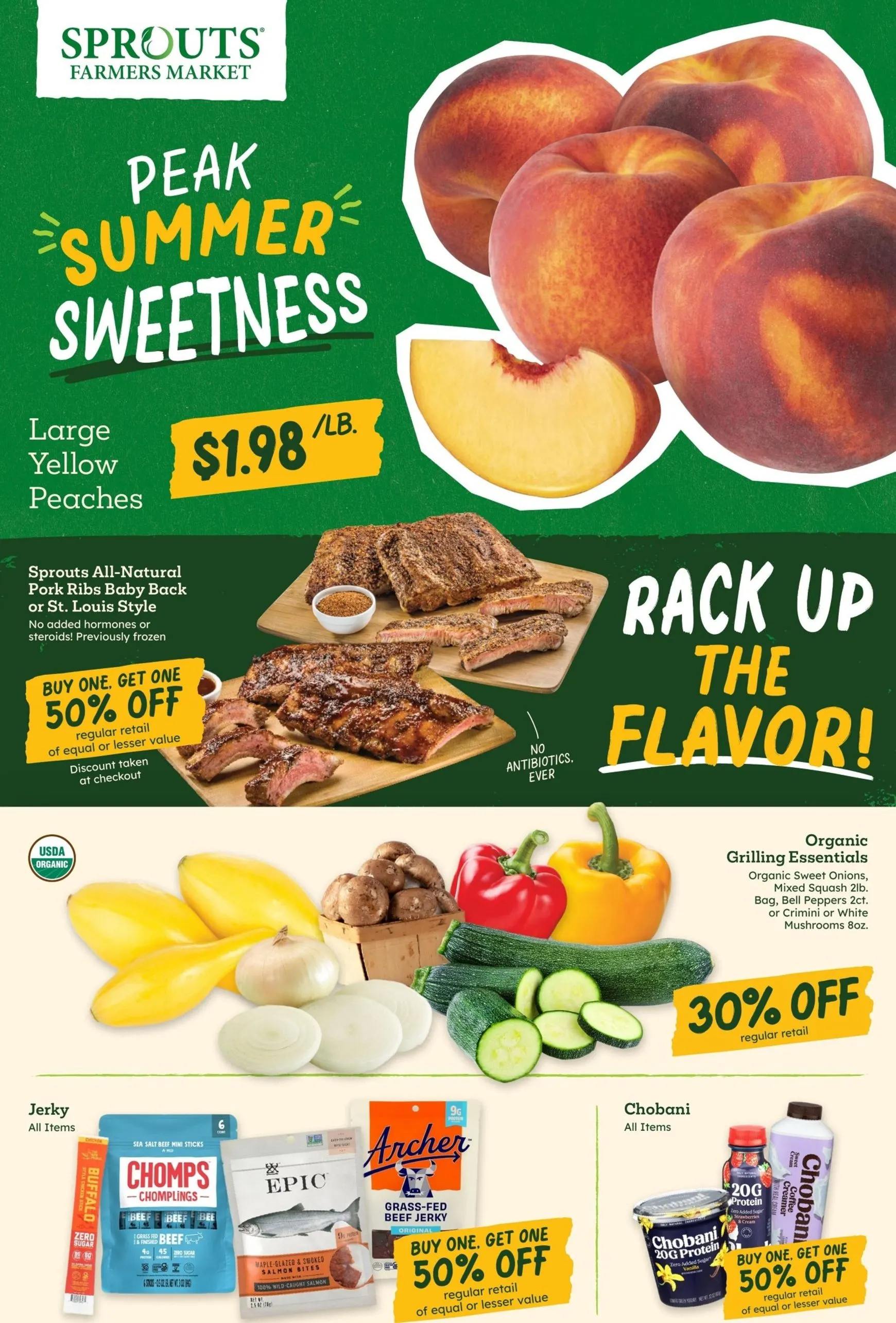 Weekly ad Sprouts Farmers Market: Peak Summer Sweetness from June 10 to June 16 2026 - Page 1