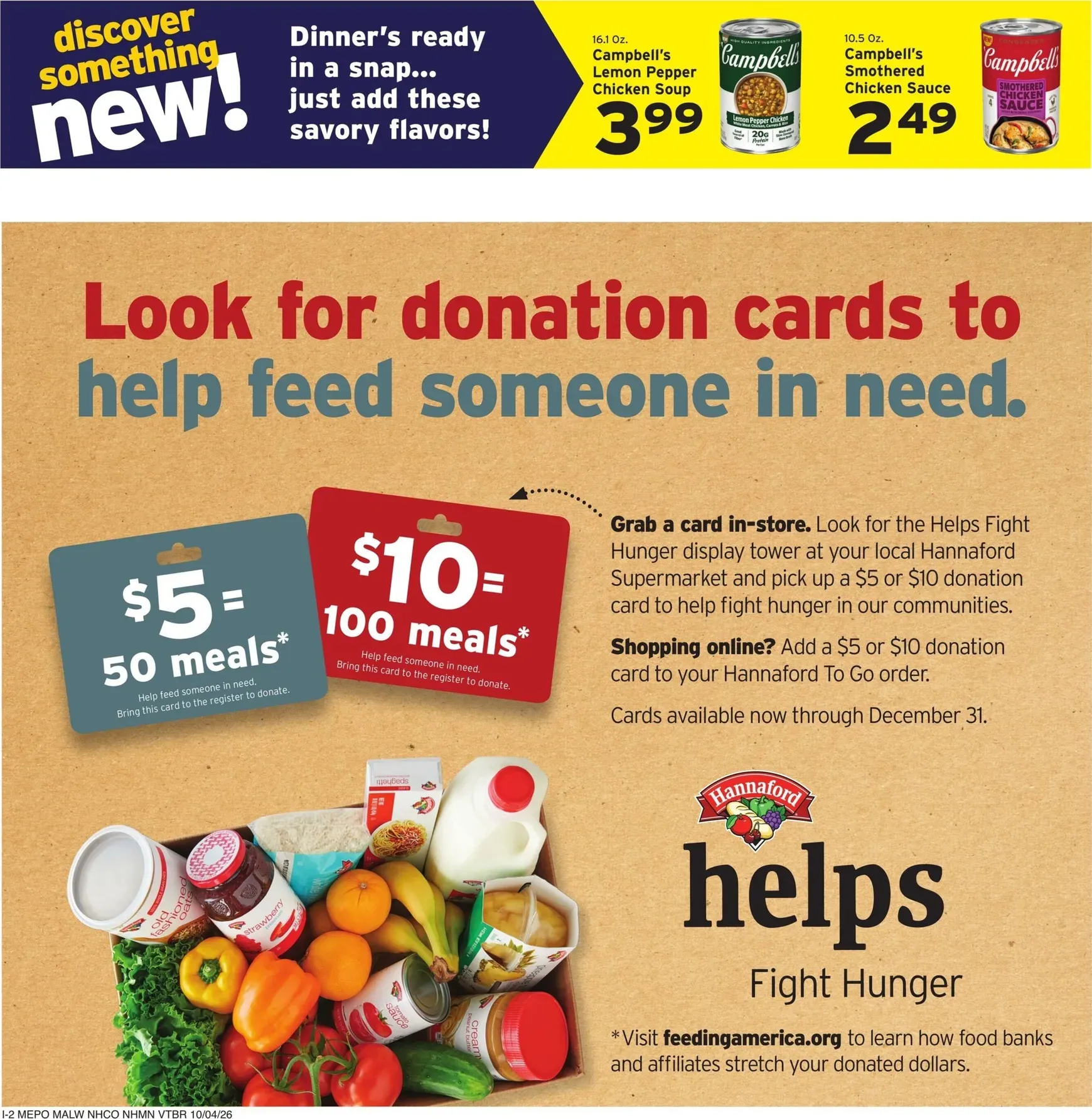 Weekly ad Current Hannaford leaflet valid from Sunday 10/04/2026 to Saturday 10/10/2026 from October 4 to October 10 2026 - Page 10
