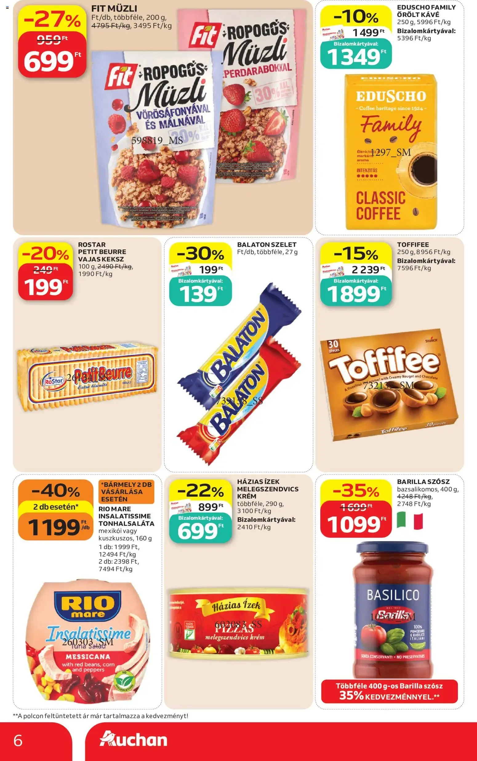 Katalógus Auchan Szupermarket akciós újság - 2026.07.30. -tól/töl > akció, lapozható szórólap 🛍️ július 30.-tól augusztus 5.-ig 2026. - Oldal 6