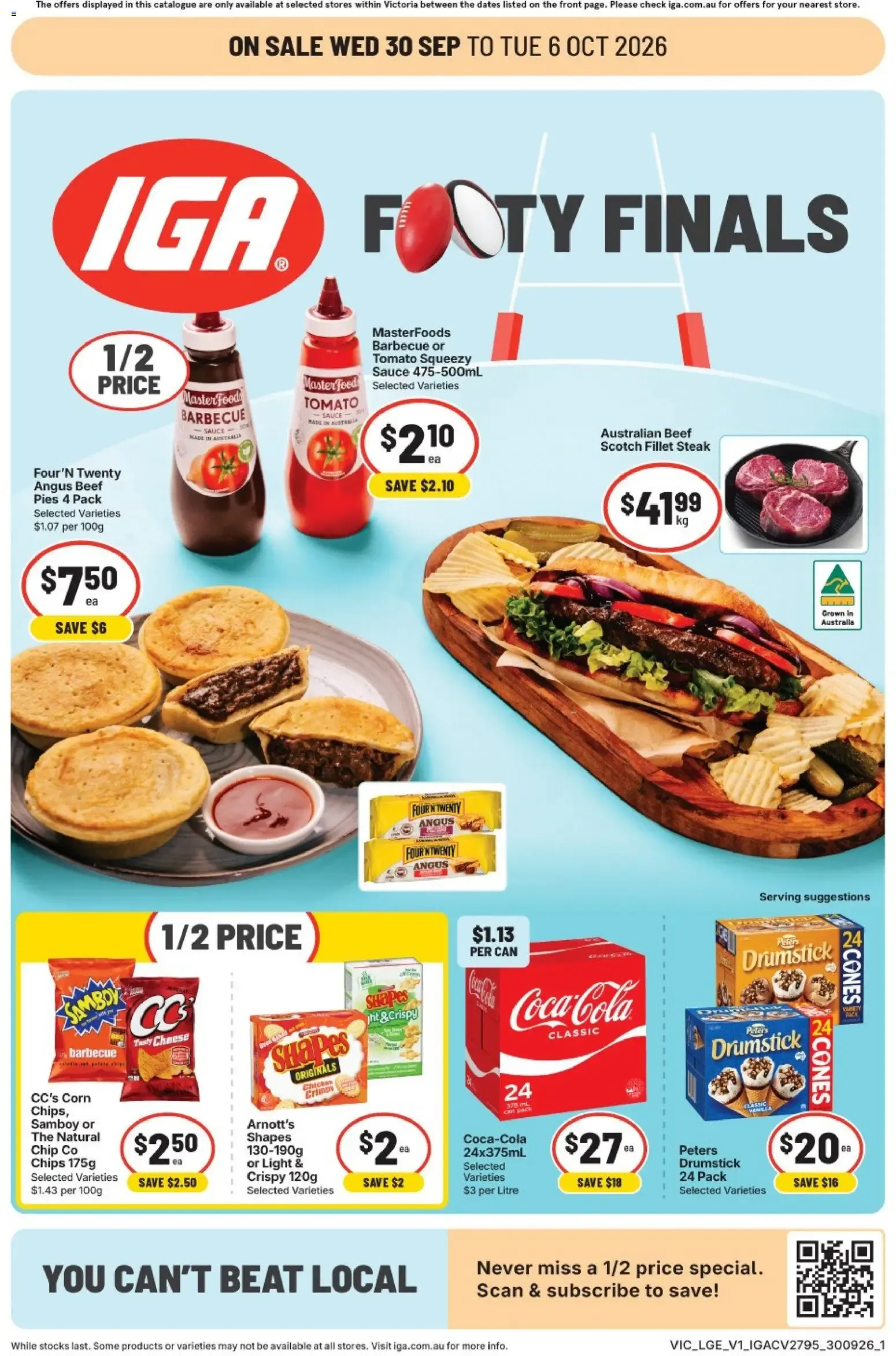 IGA FOOTY FINALS