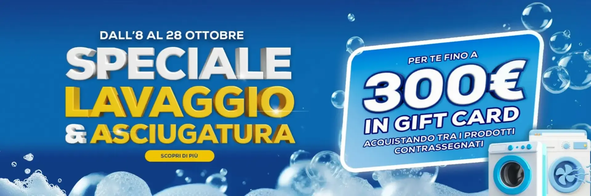 SPECIALE LAVAGGIO & ASCIUGATURA da 8 ottobre a 28 ottobre di 2026 - Pagina del volantino 1