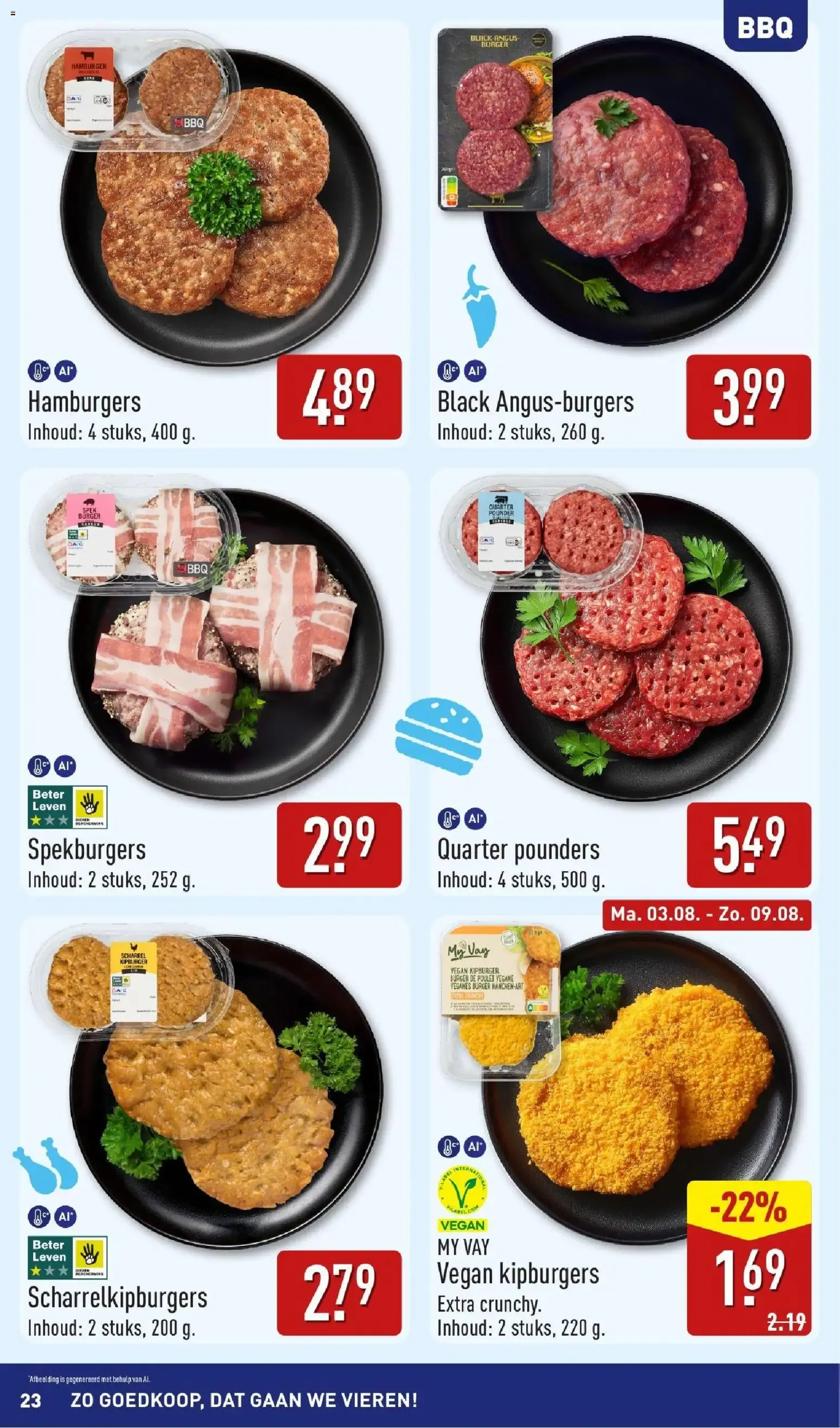 Aldi: ¡Qué Barato, Vamos a Celebrar! Boordevol Zomerse Inspiratie para BBQ van 3 augustus tot 9 augustus 2026 - Folder pagina 23