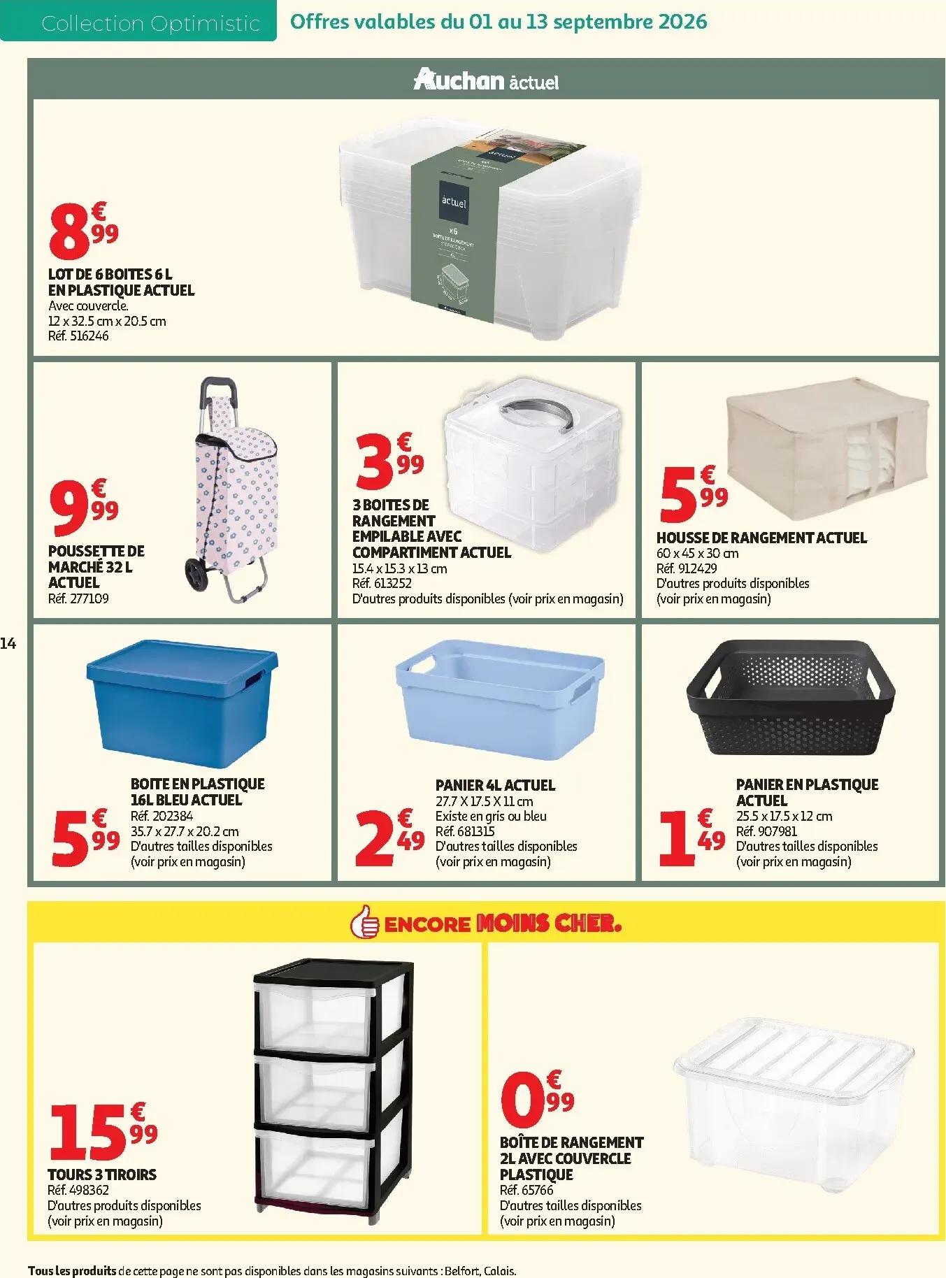 Current Auchan - Inspiration déco leaflet valid from du mardi 01/09/2026 to du dimanche 01/11/2026 du 1 septembre au 1 novembre 2026 - Catalogue page 14
