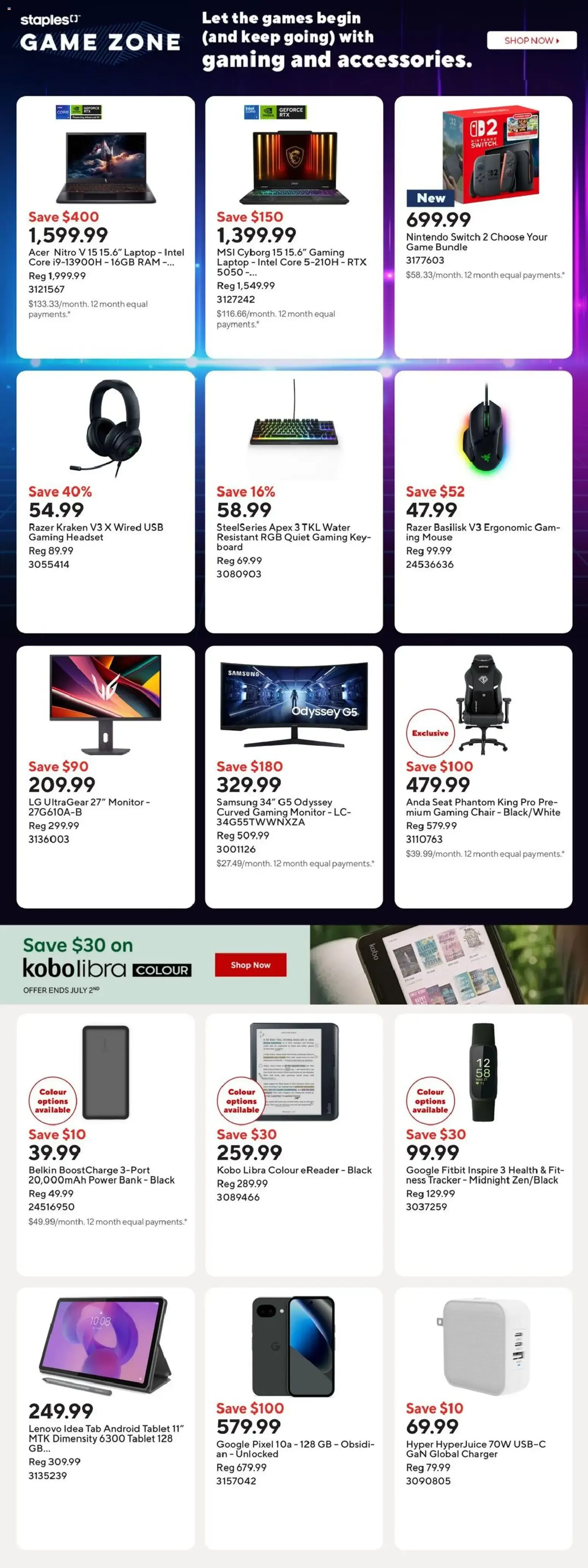 Staples easy 3 days to save. from June 26 to June 28 2026 - flyer page 6