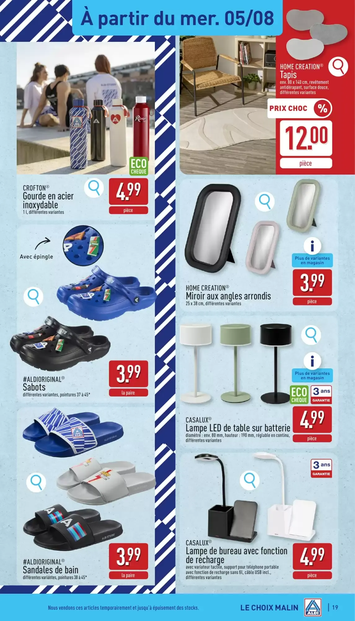 ALDI Dépliant du lun. 03/08 au sam. 08/08 inclus van 3 augustus tot 8 augustus 2026 - folder pagina 19