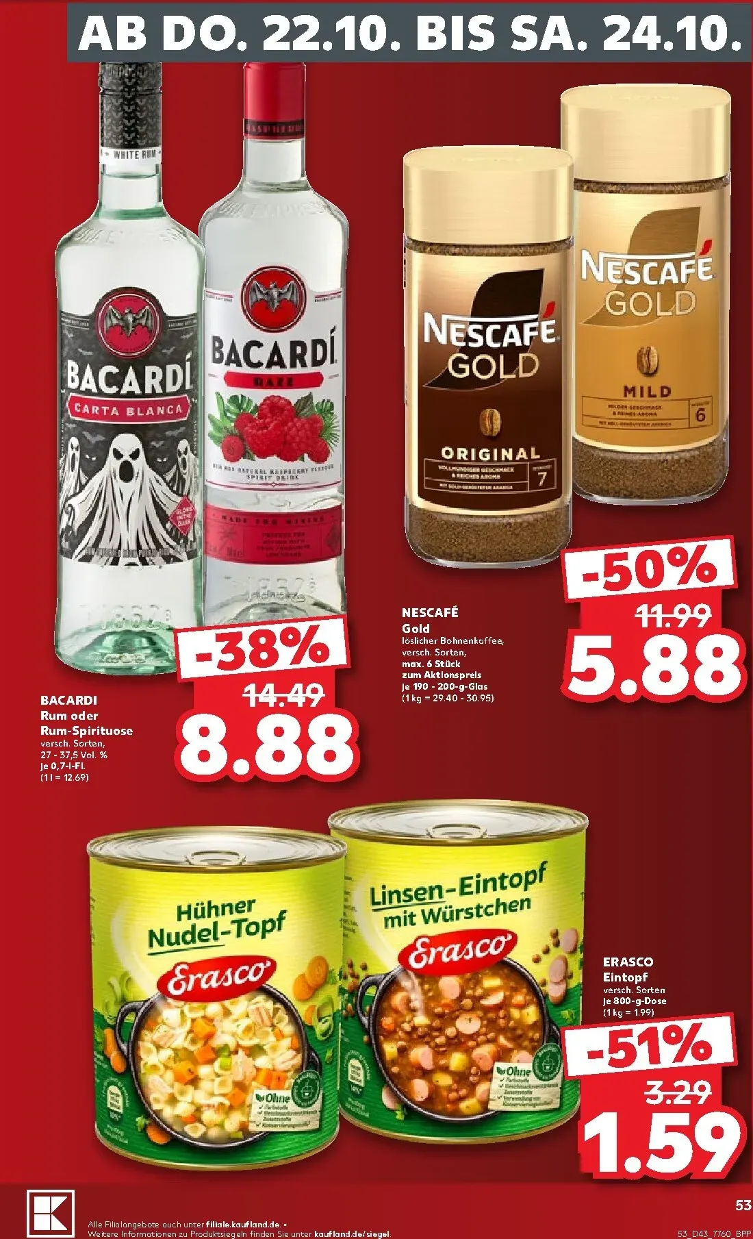 Kaufland Prospekt nächste Woche – von Montag 19.10.2026 bis Samstag 24.10.2026 von 19. Oktober bis 24. Oktober 2026 - Prospekt seite 54