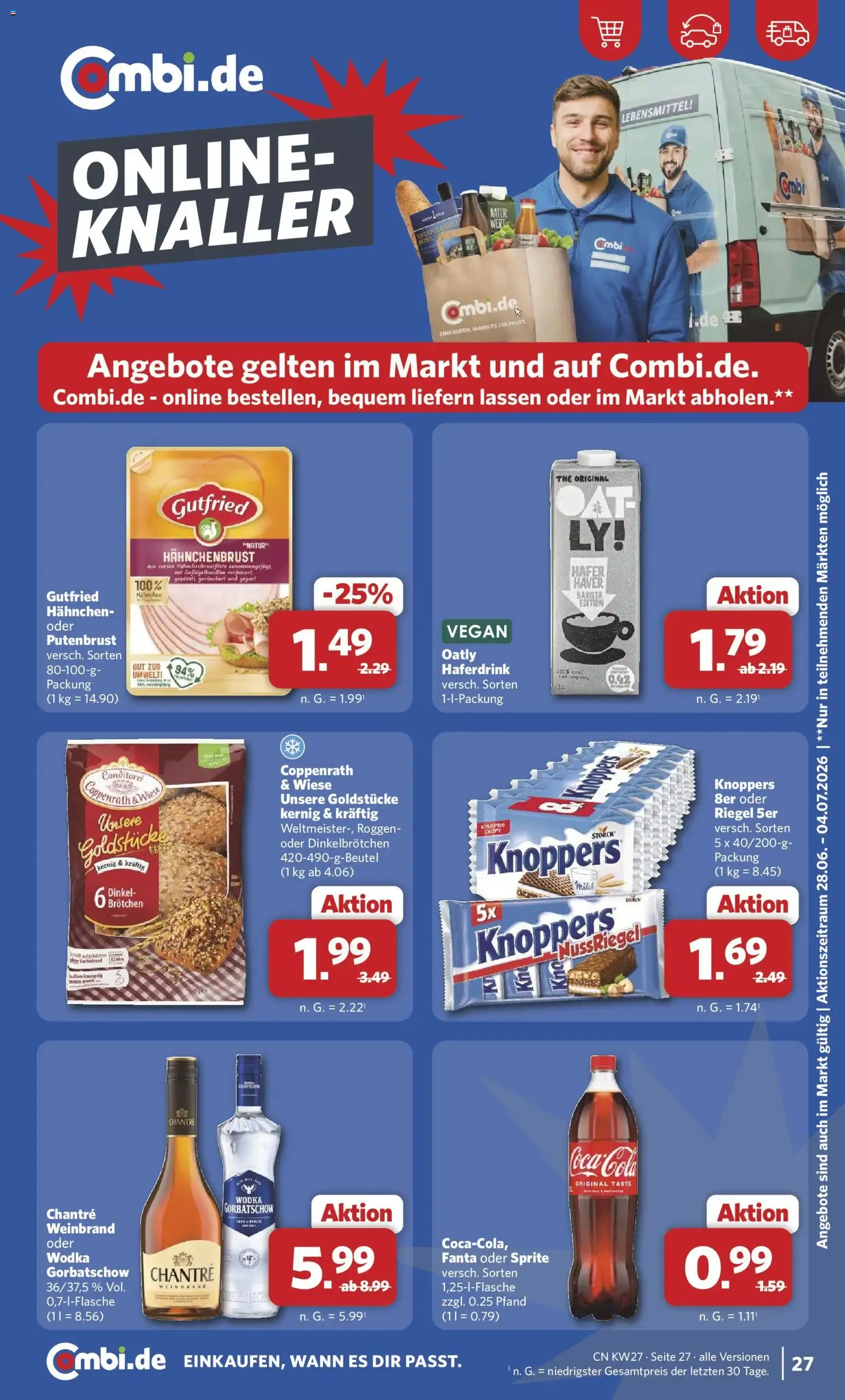 Combi Prospekt (ab 29.06.2026) zum Blättern von 29. Juni bis 4. Juli 2026 - Prospekt seite 27