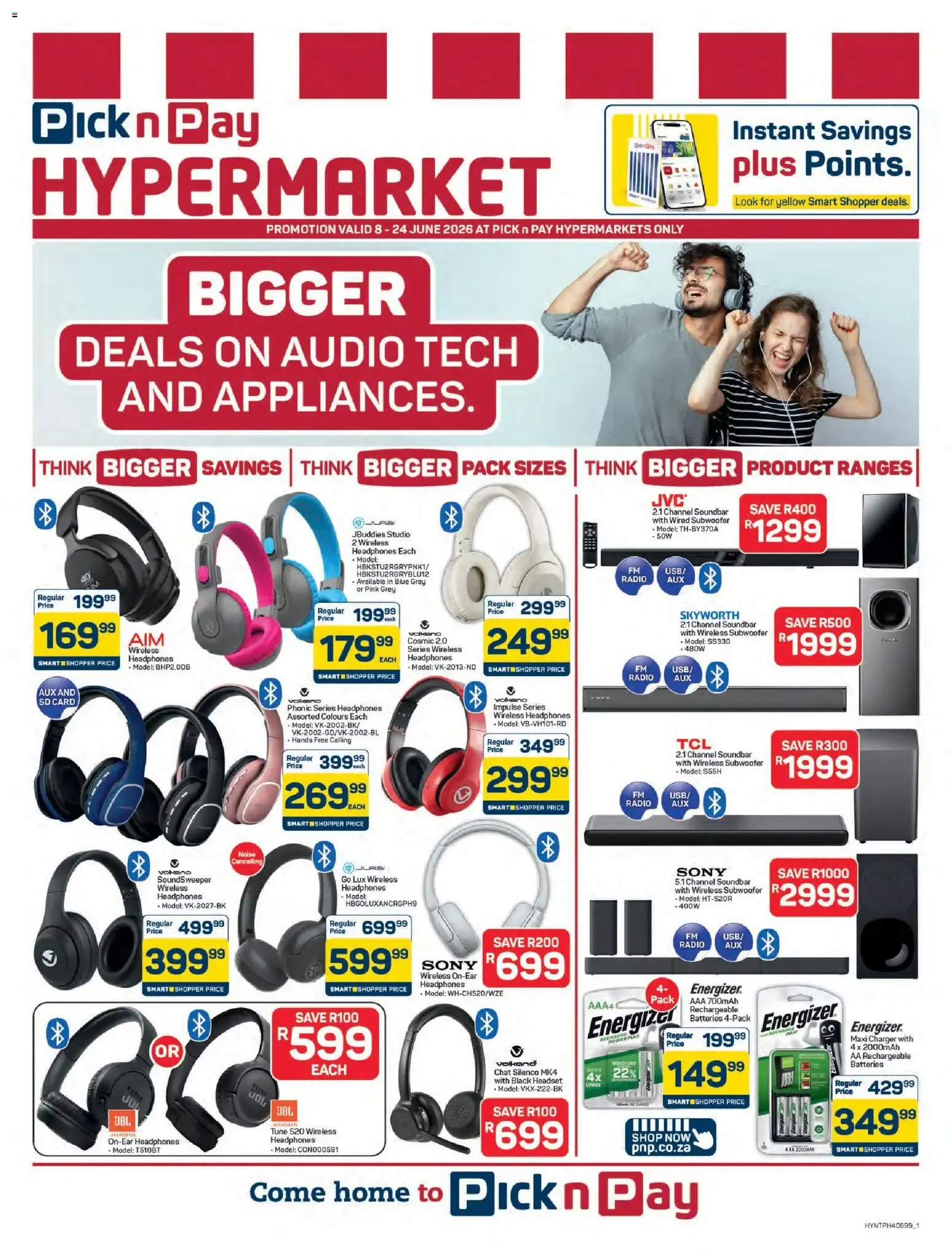 Pick n Pay - Hypermarket Appliances Specials (08/06/2026 - 24/06/2026) Online from 8 June to 24 June 2026 - Catalogue Page 1