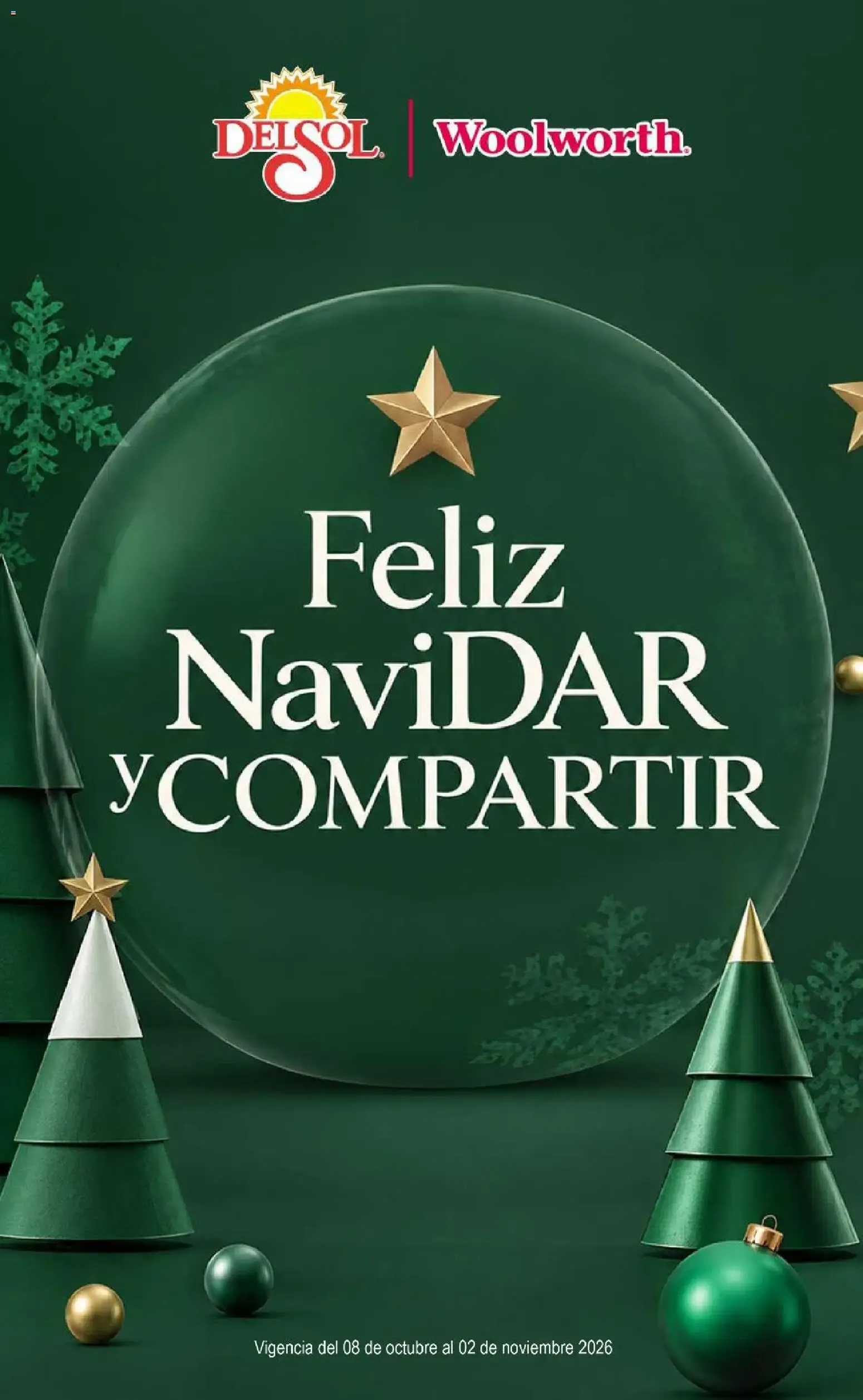 Catálogo de Del Sol y Woolworth - Feliz NaviDar y Compartir (08/10/2026 - 02/11/2026) - catálogo en línea 8 de octubre al 2 de noviembre 2026 - Pagina 1