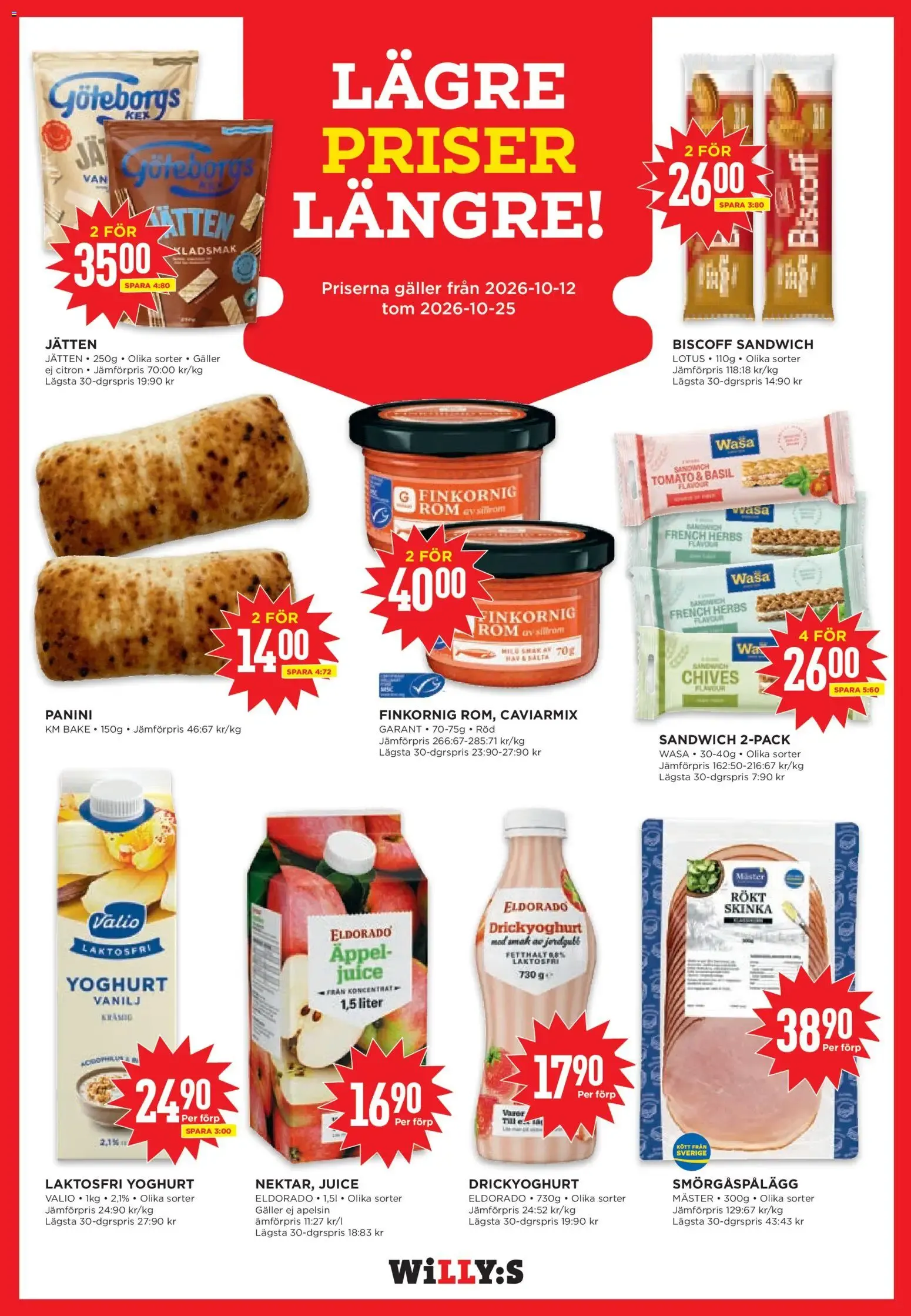Willys: ¡Precios de aniversario, ofertas válidas del 12/10 al 18/10/2026! från 12 oktober till 18 oktober 2026 - Reklamblad sidor 11