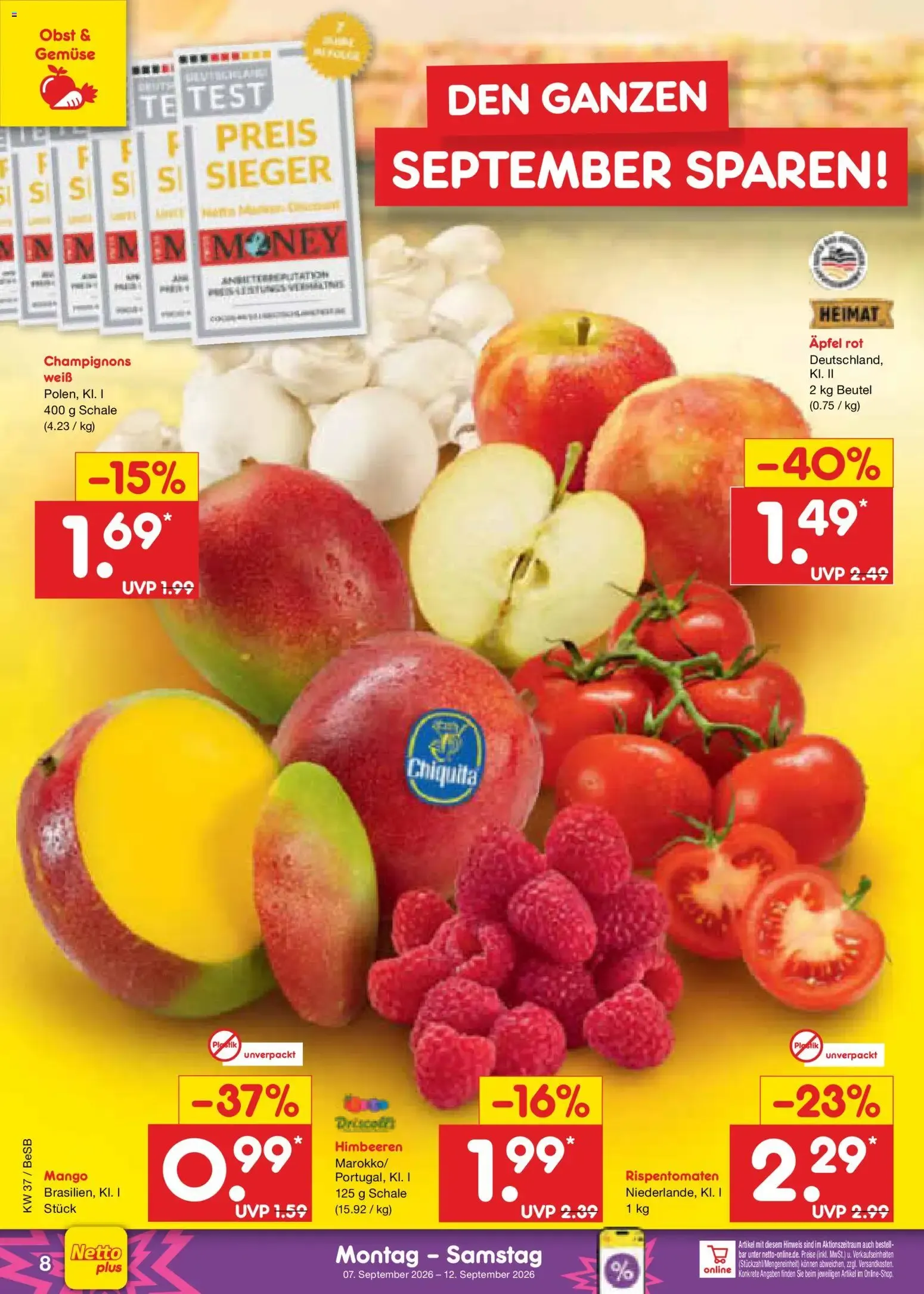 Netto Marken-Discount Prospekt (ab 07.09.2026) » Angebote von 7. September bis 12. September 2026 - Prospekt seite 14