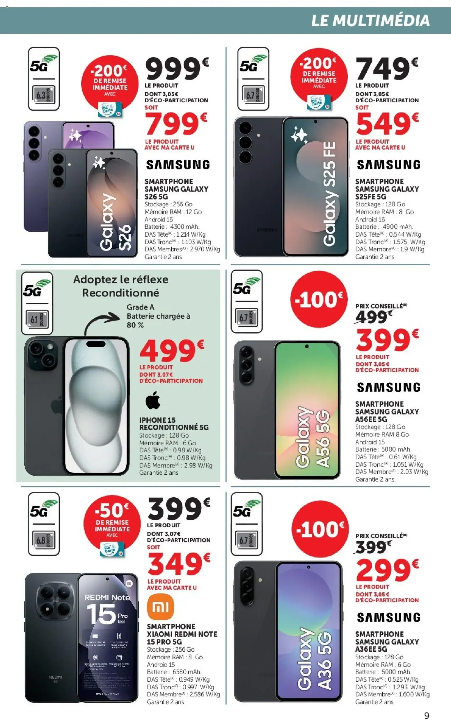 Hyper U - Les prix bas de la semaine à partir du 29/09/2026 - promo en ligne du 29 septembre au 11 octobre 2026 - Catalogue page 9