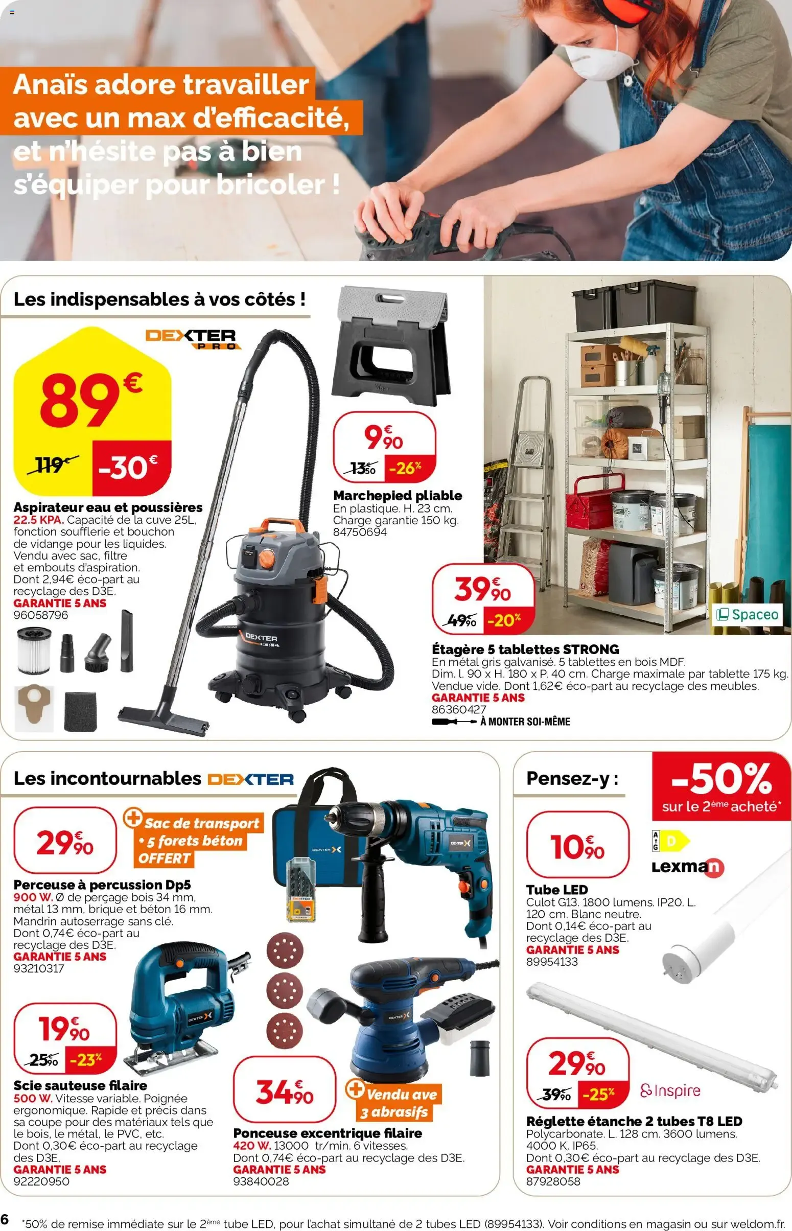 Weldom catalogue à partir du 16/09/2026 - promo en ligne du 16 septembre au 13 octobre 2026 - Catalogue page 6