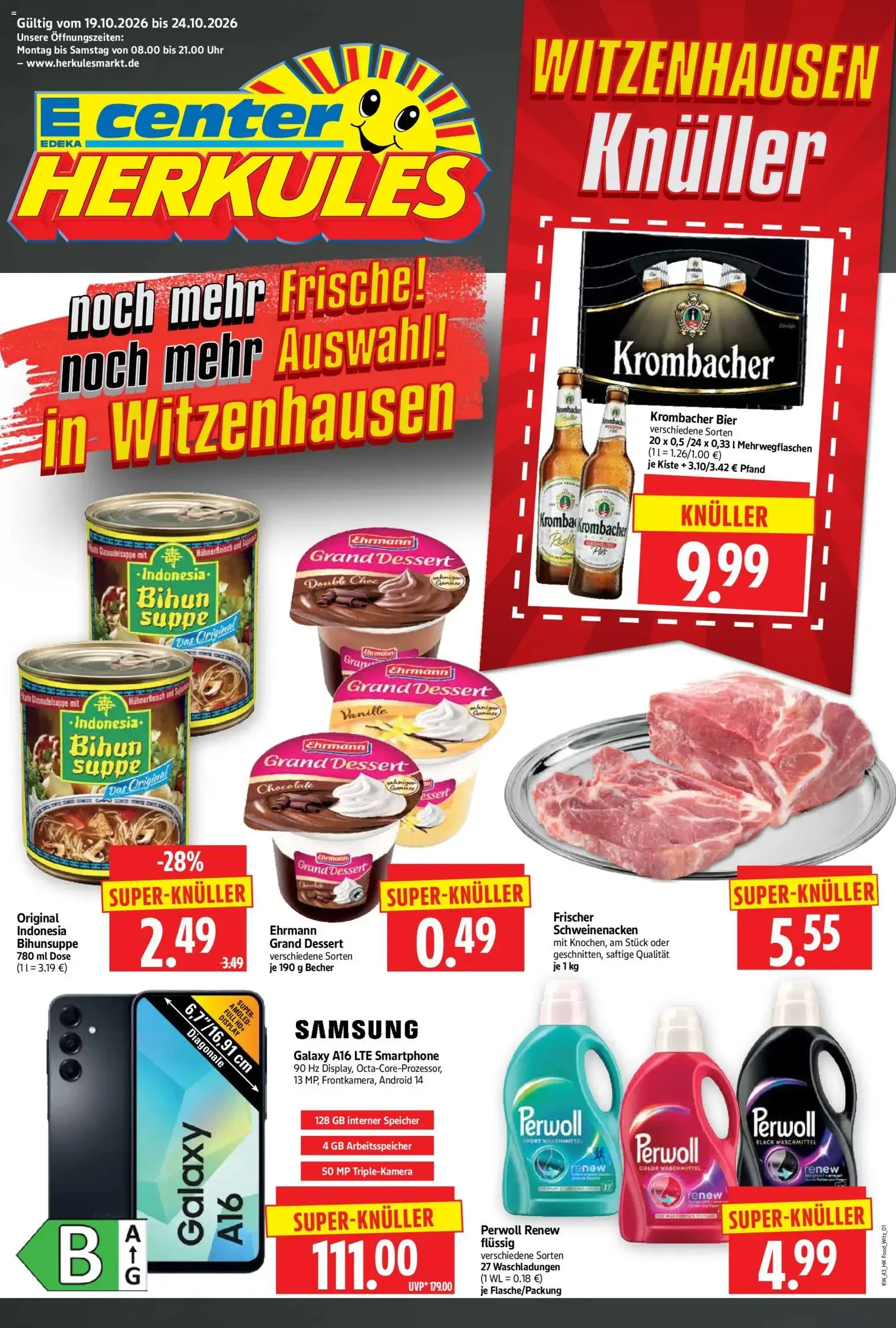 HERKULES Prospekt (ab 19.10.2026) zum Blättern von 19. Oktober bis 24. Oktober 2026 - Prospekt seite 1