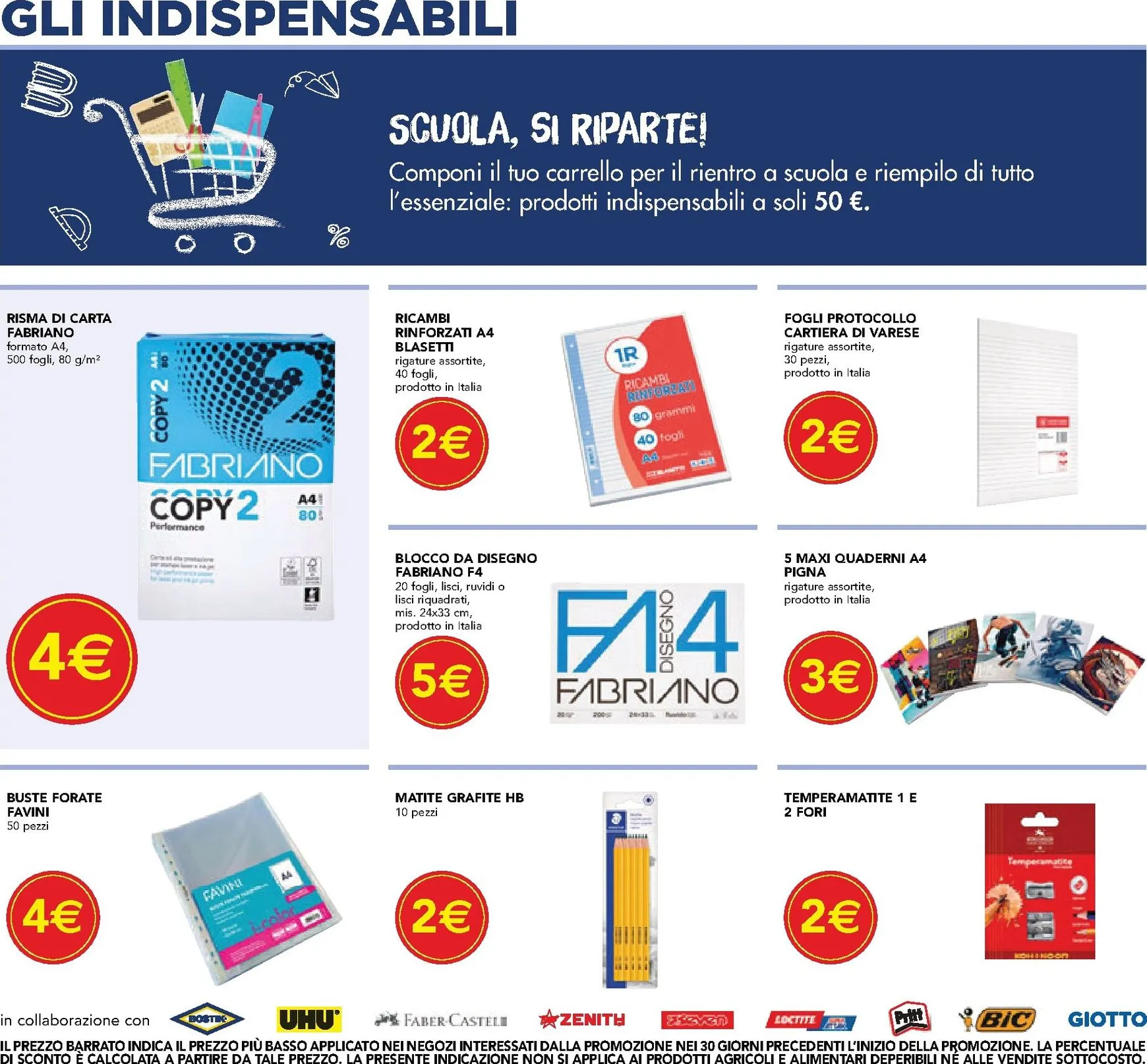 Volantino attuale di Esselunga - Scuola e Colazione valido dal lunedì 24/08/2026 al mercoledì 09/09/2026 da 24 agosto a 9 settembre di 2026 - Pagina del volantino 2