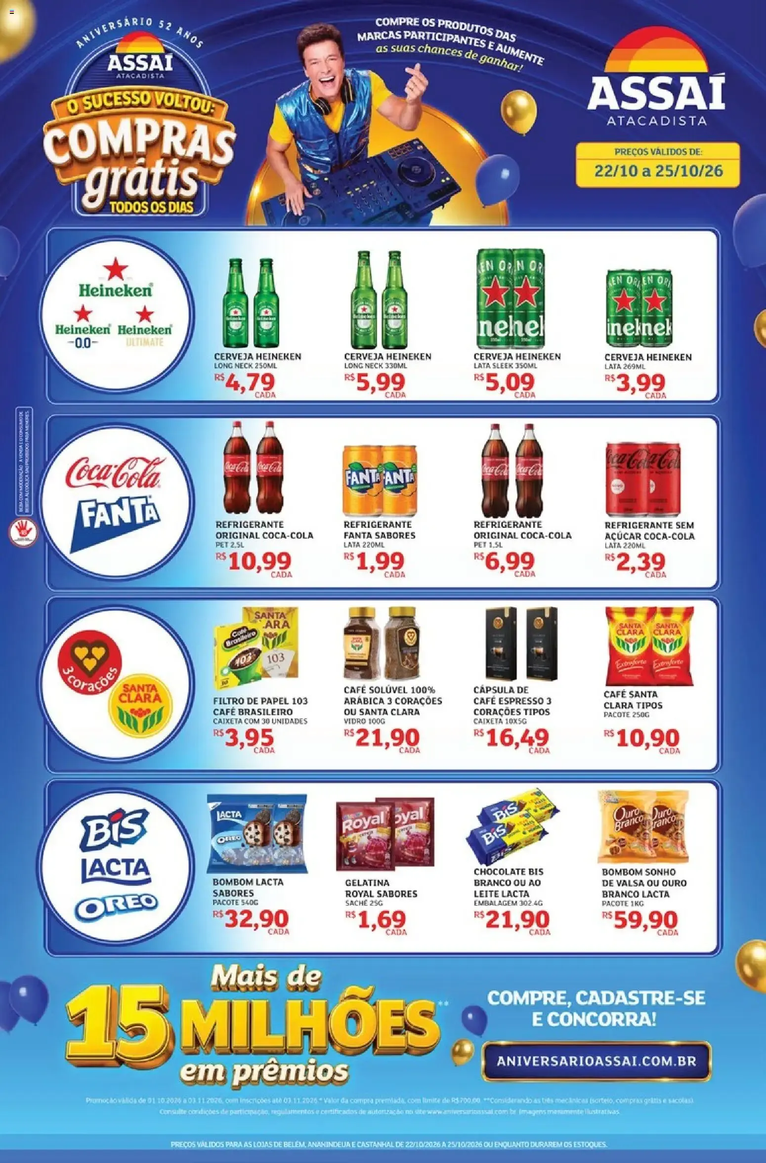Encarte de Assaí Atacadista ofertas - PA de 22/10/2026 | Promoções Online 22 de outubro até 25 de outubro 2026 - Pagina 1