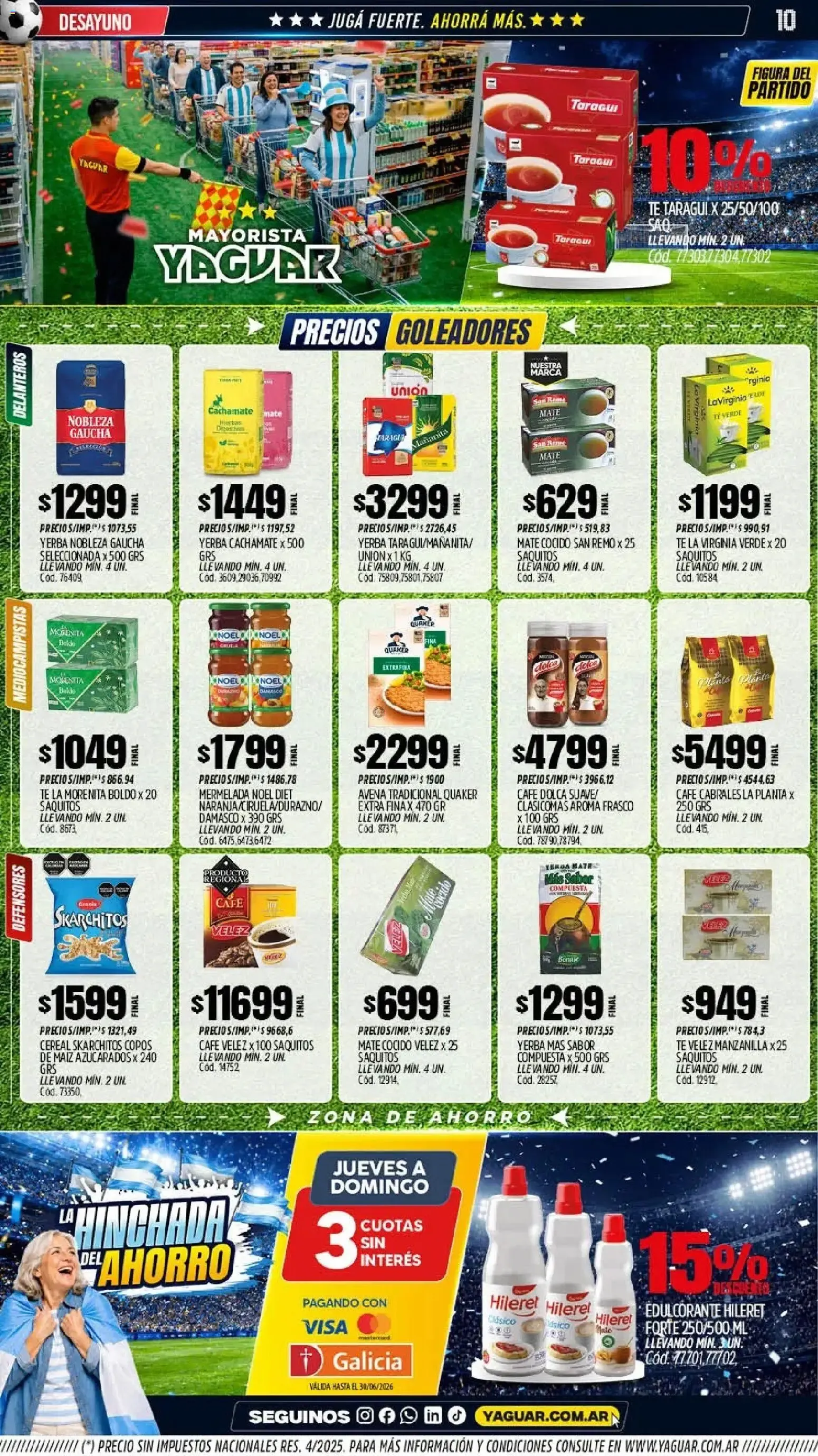 Ofertas de Mayorista Yaguar: La Hinchada del Ahorro 15 de junio al 21 de junio 2026 - Página 9 del catálogo