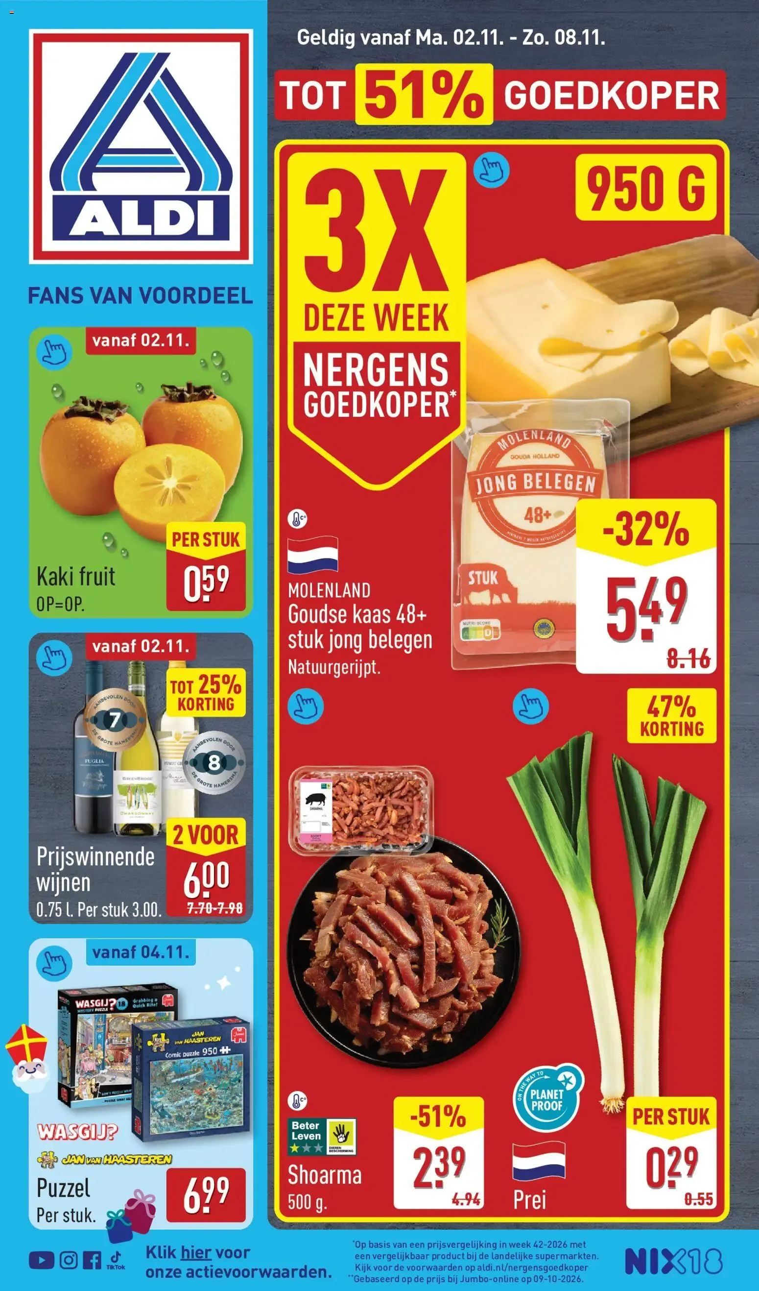 Aldi folder vanaf 02-11-2026 (volgende, deze week) van 2 november tot 8 november 2026 - Folder pagina 1