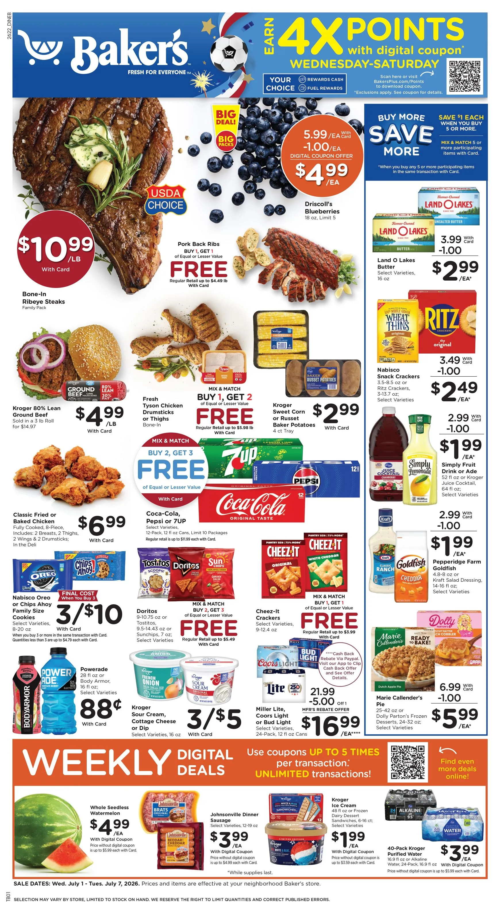 Current Baker's leaflet valid from Wednesday 07/01/2026 to Tuesday 07/07/2026