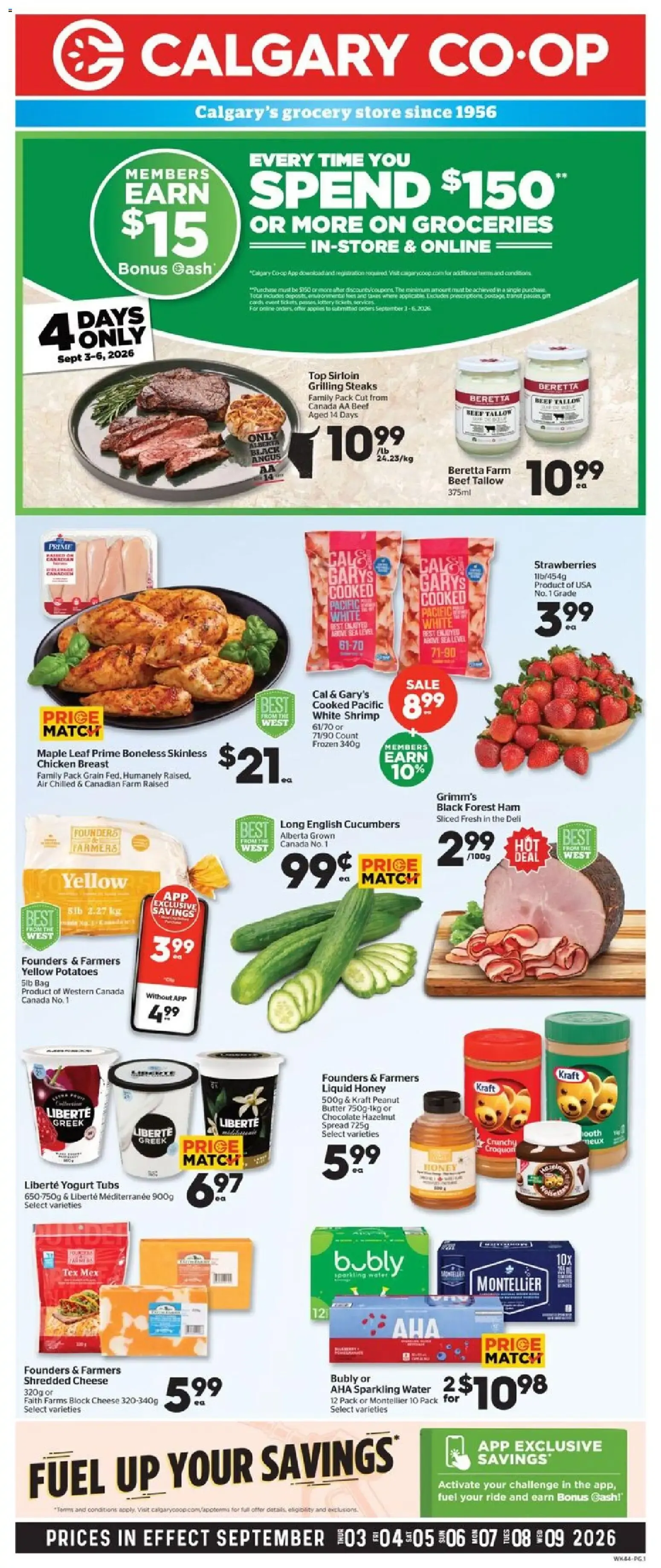 Calgary Co-op weekly flyer / circulaire from Sep 3, 2026 > weekly specials & deals from September 3 to September 9 2026 - flyer page 1