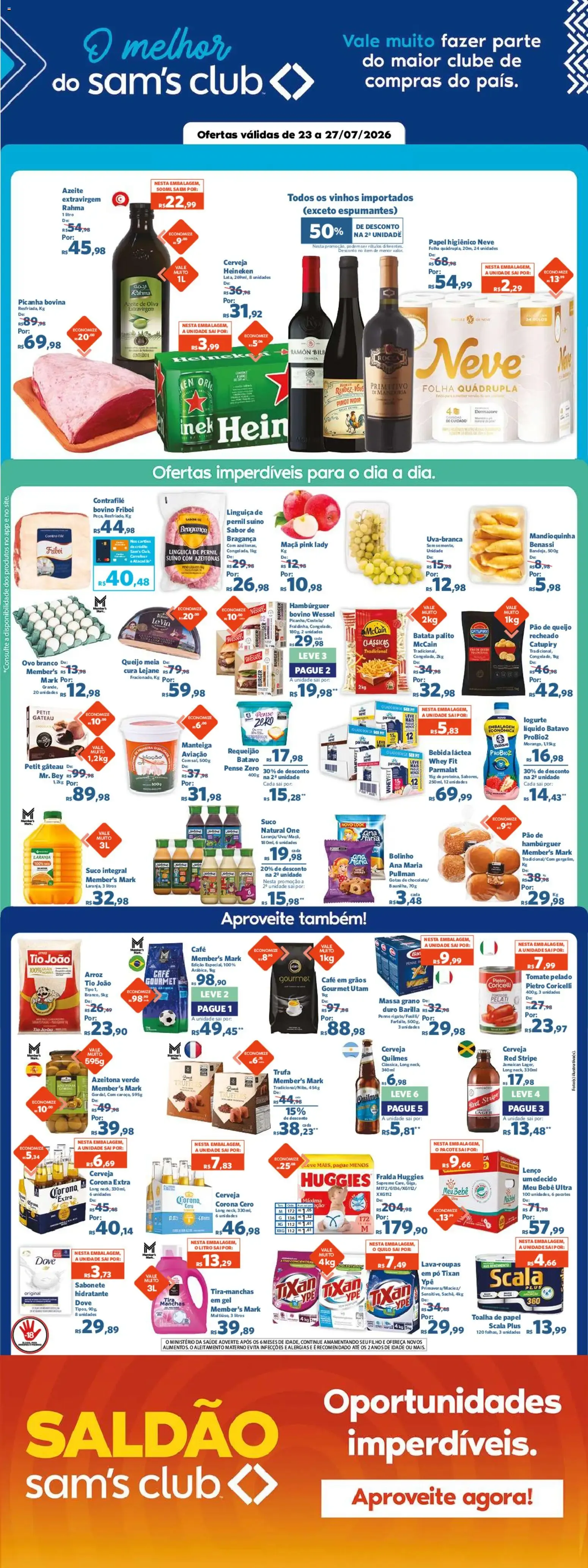 Encarte de Sam's Club - Ofertas válidas de 23 a 27/07/2026 23 de julho até 27 de julho 2026 - Pagina 1