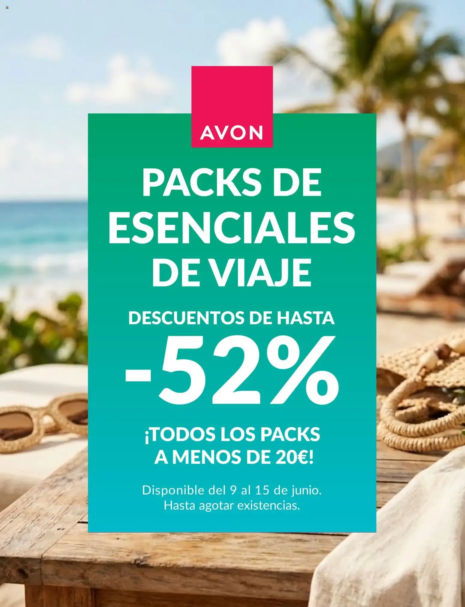 Catálogo de Avon Packs de esenciales de viaje 9 de junio al 15 de junio 2026 - Página 1