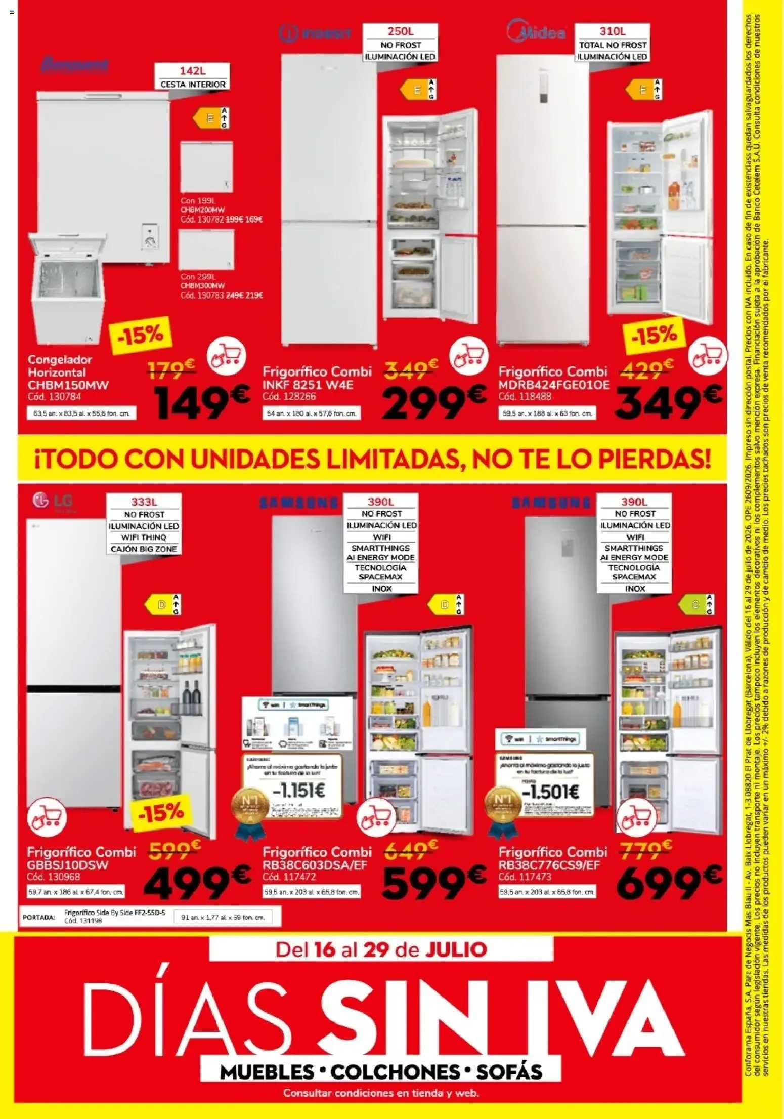 Catálogo de Conforama folleto 16/07/2026 - 29/07/2026 16 de julio al 29 de julio 2026 - Página 8