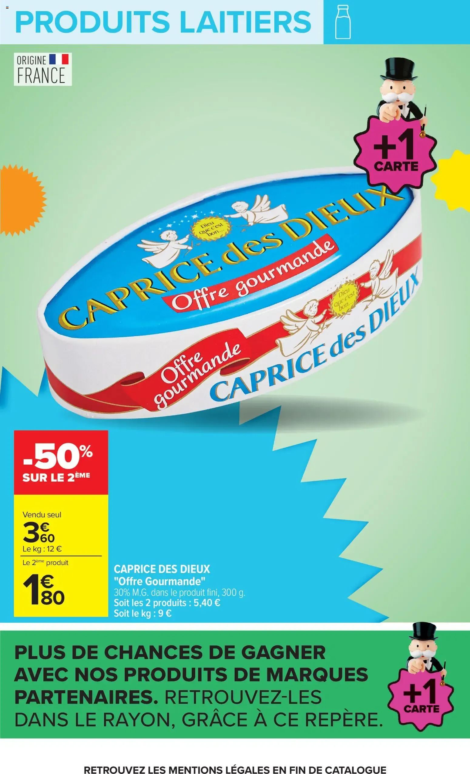 Carrefour Le mois monopoly produits laitiers à partir du 29/09/2026 - promo en ligne du 29 septembre au 12 octobre 2026 - Catalogue page 19