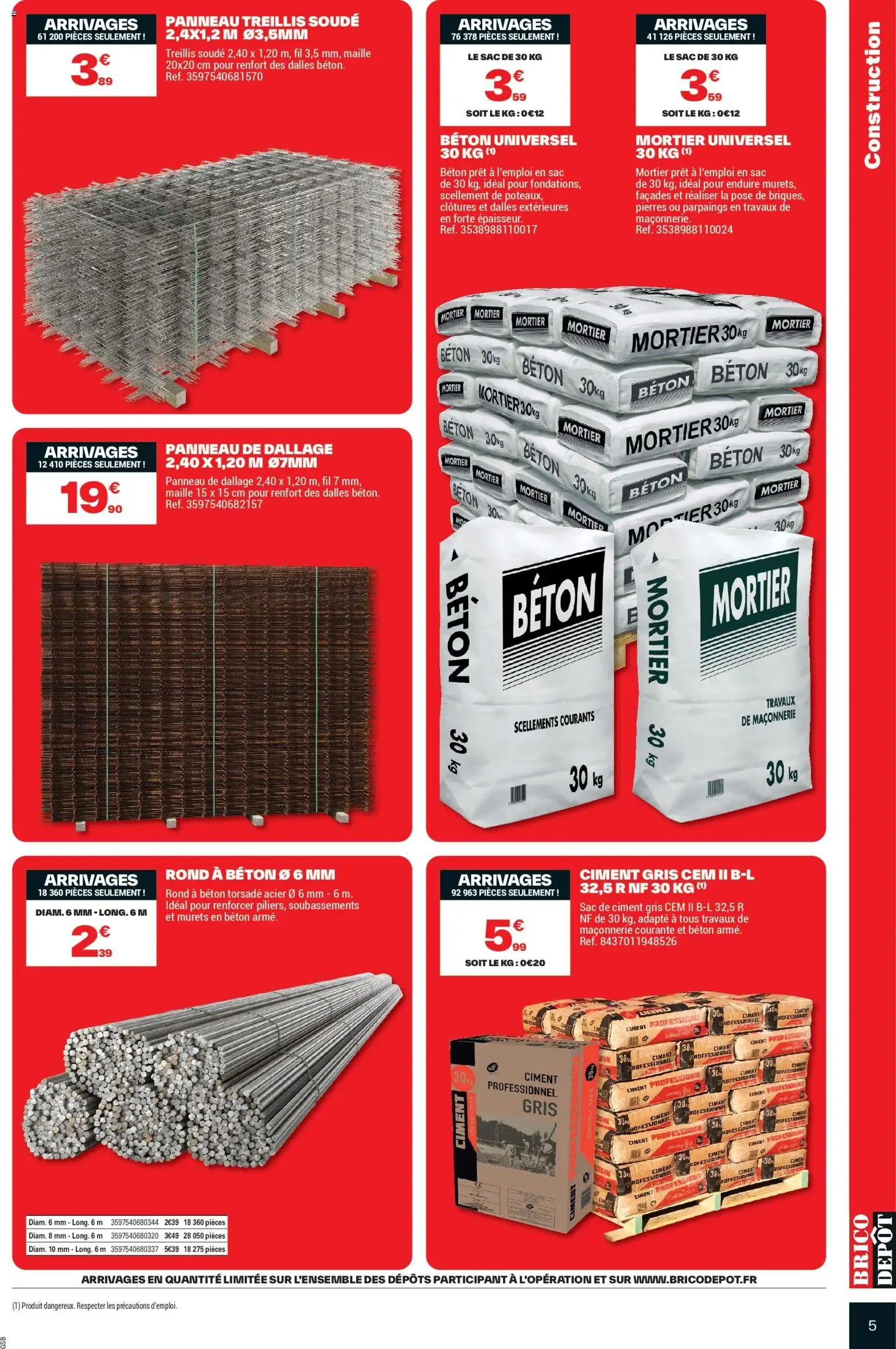 Brico Dépôt catalogue à partir du 05/06/2026 - promo en ligne du 5 juin au 18 juin 2026 - Catalogue page 5