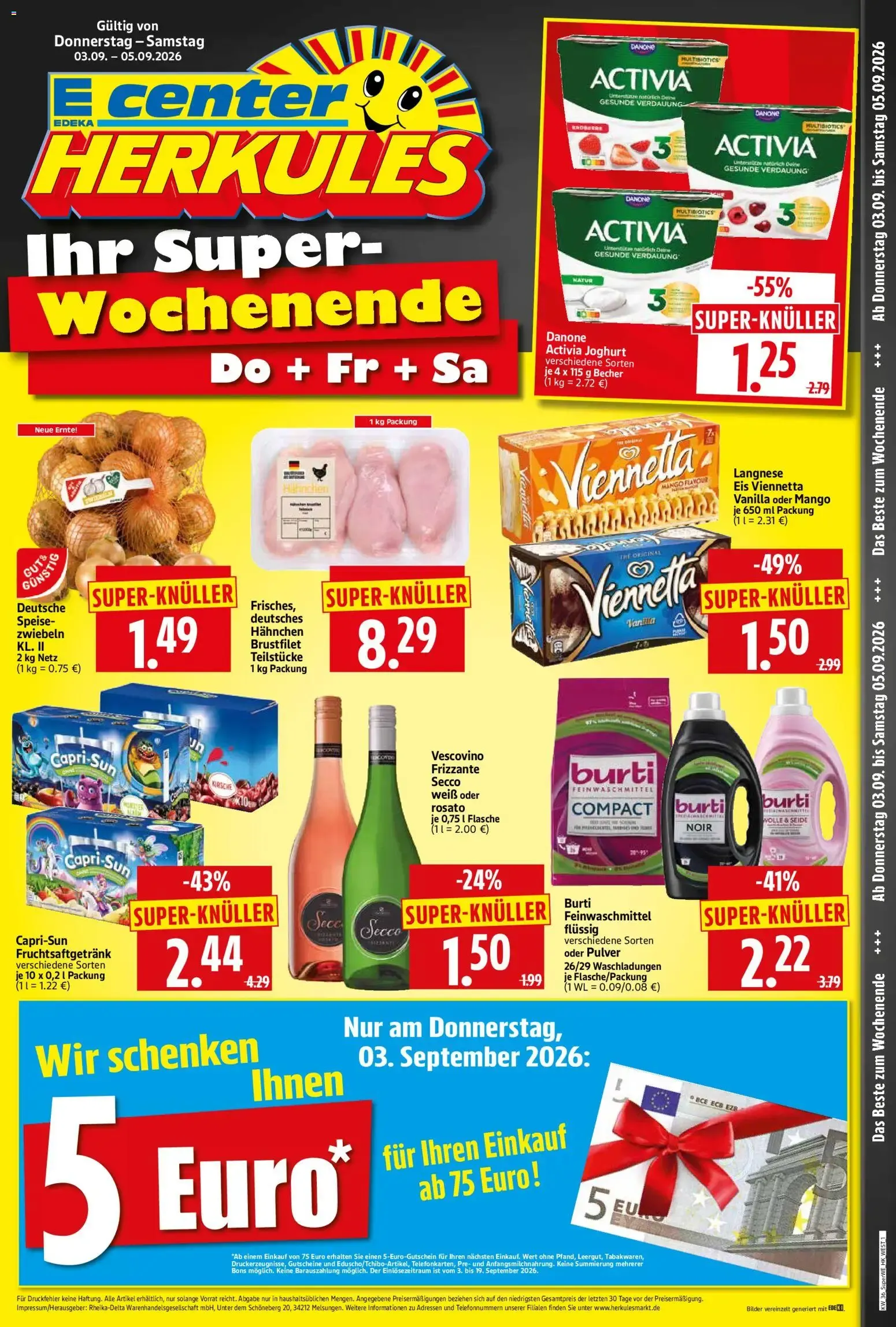 HERKULES Sonderbeilage (ab 03.09.2026) zum Blättern von 3. September bis 5. September 2026 - Prospekt seite 1