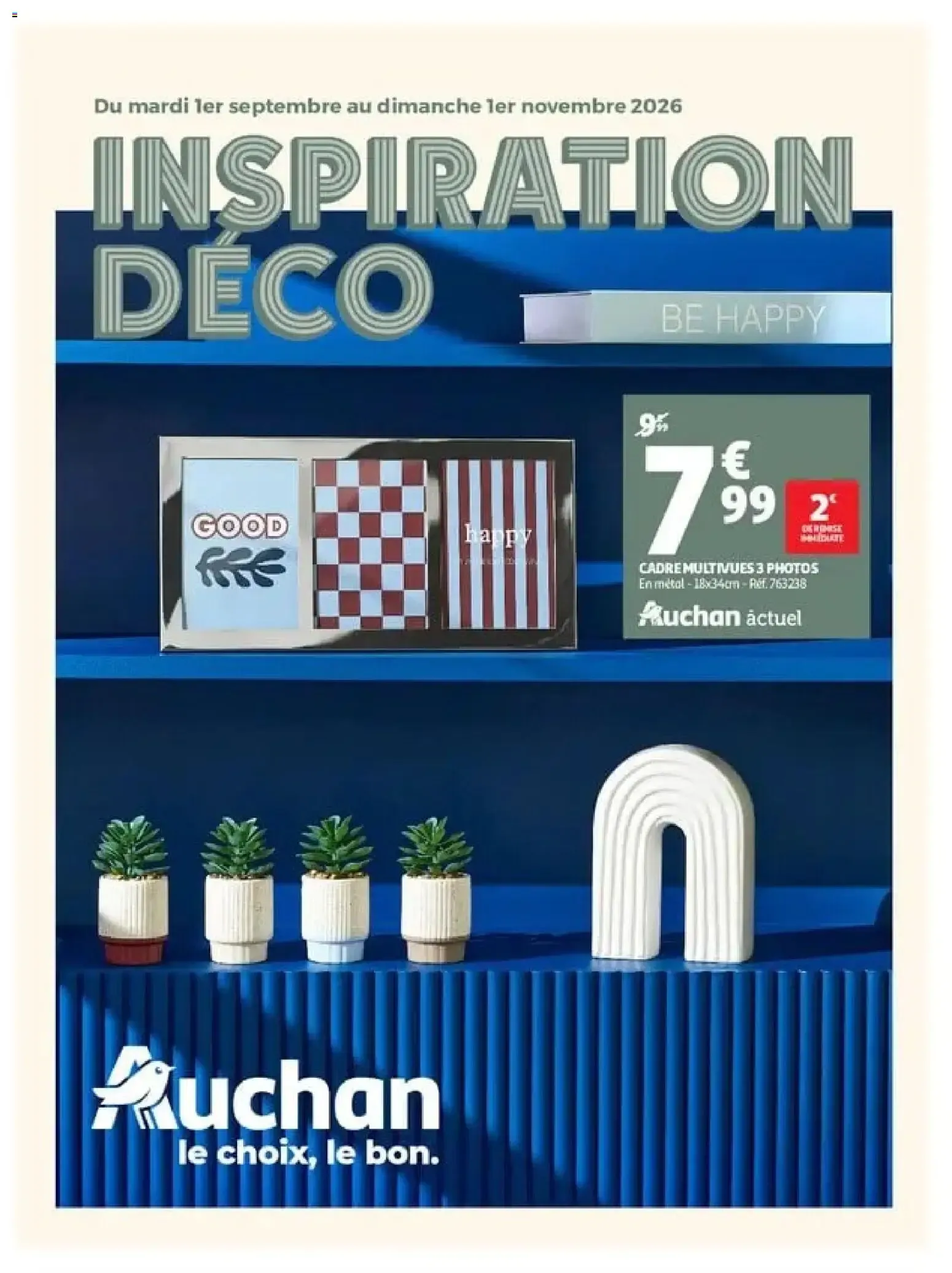 Auchan Inspiration déco à partir du 01/09/2026 - promo en ligne du 1 septembre au 1 novembre 2026 - Catalogue page 1