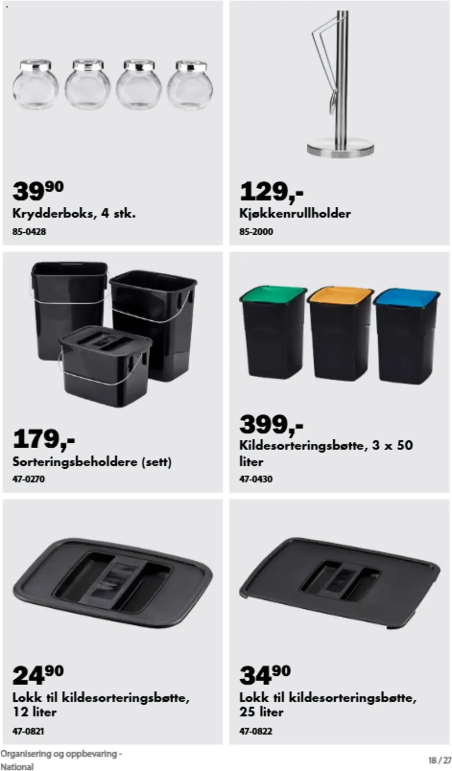 Biltema kundeavis Organisering og oppbevaring (05/09/2026 - 31/12/2026) - Kundeavis og tilbud fra 5. september til 31. desember 2026 - kundeavisside 20