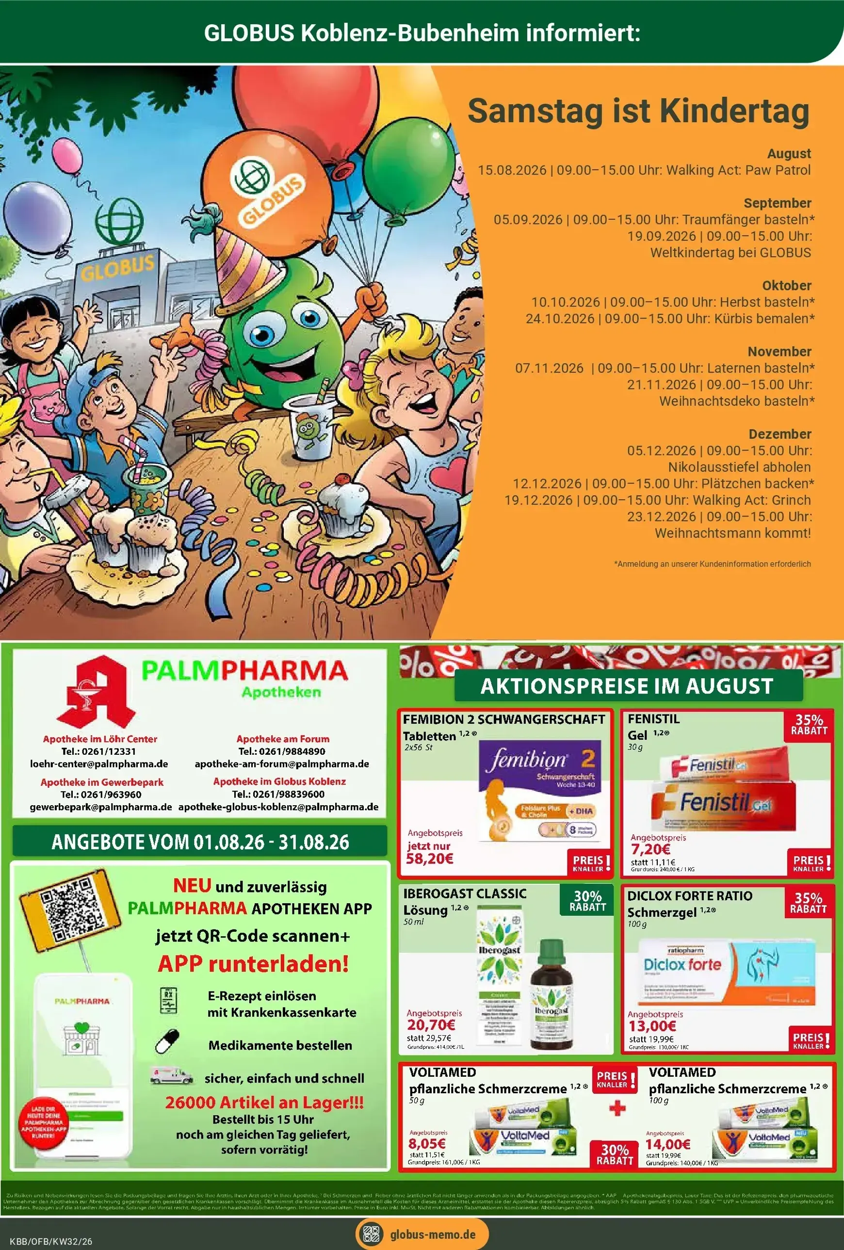 Globus - Koblenz-Bubenheim Prospekt – von Montag 03.08.2026 bis Samstag 08.08.2026 von 3. August bis 8. August 2026 - Prospekt seite 30