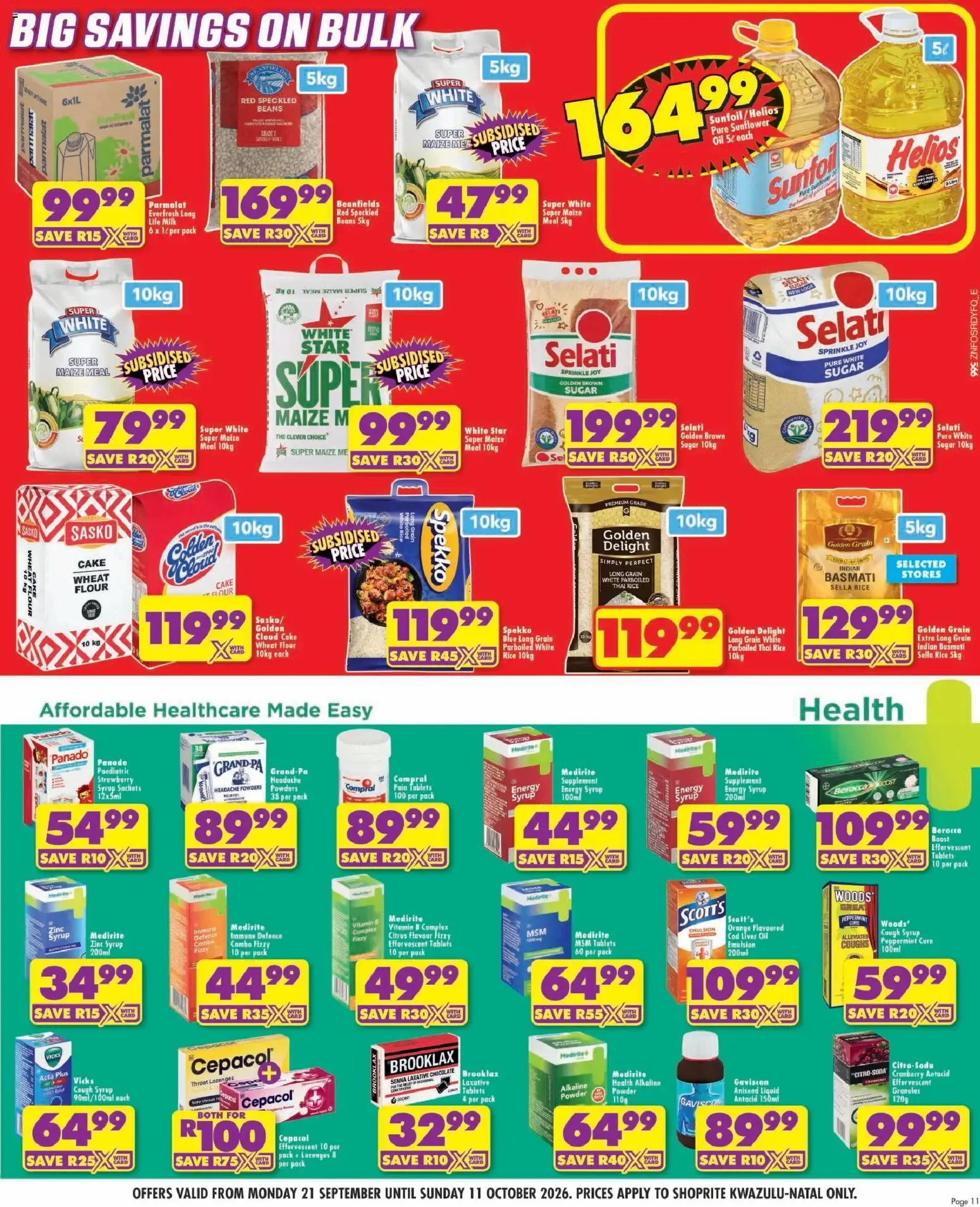 Shoprite Specials (21/09/2026 - 11/10/2026) → Online Catalogue from 21 September to 11 October 2026 - Catalogue Page 11