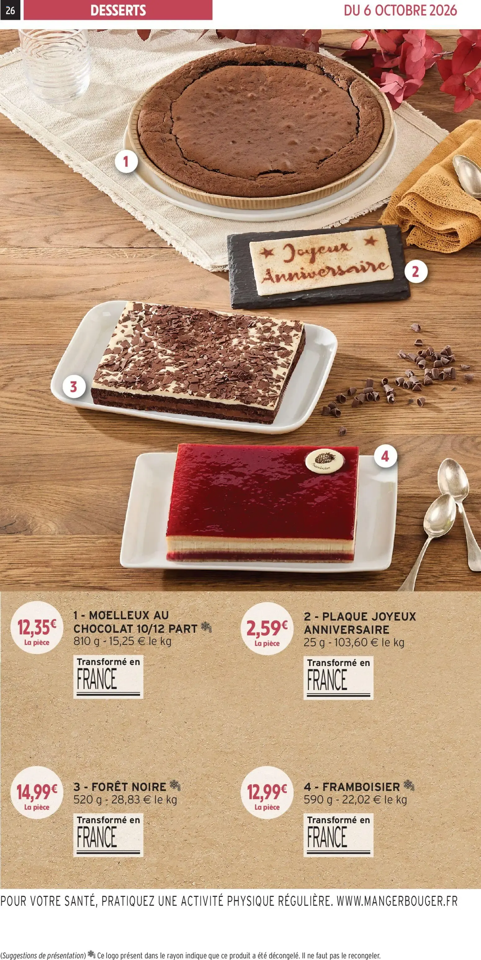 Intermarché - Les menus traiteur automne/hiver à partir du 06/10/2026 - promo en ligne du 6 octobre au 28 mars 2027 - Catalogue page 25