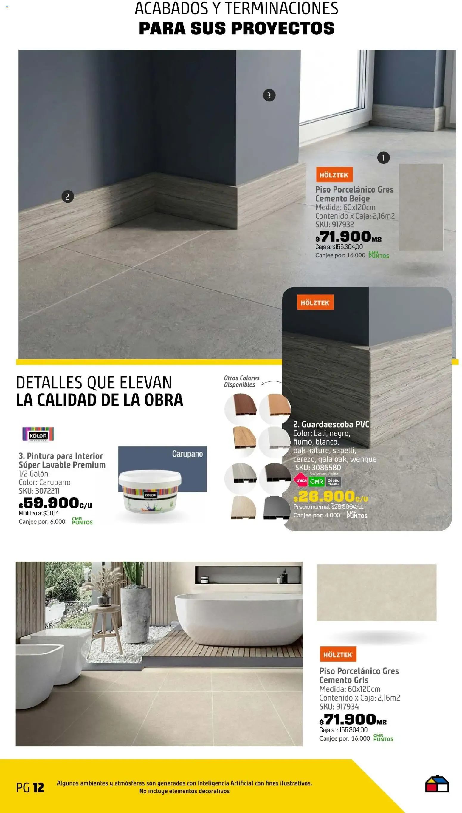 Catalogo de Homecenter catálogo La transformación es imparable desde el 08/09/2026 > Revistas Octubre 8 de septiembre al 23 de octubre 2026 - Pag 12